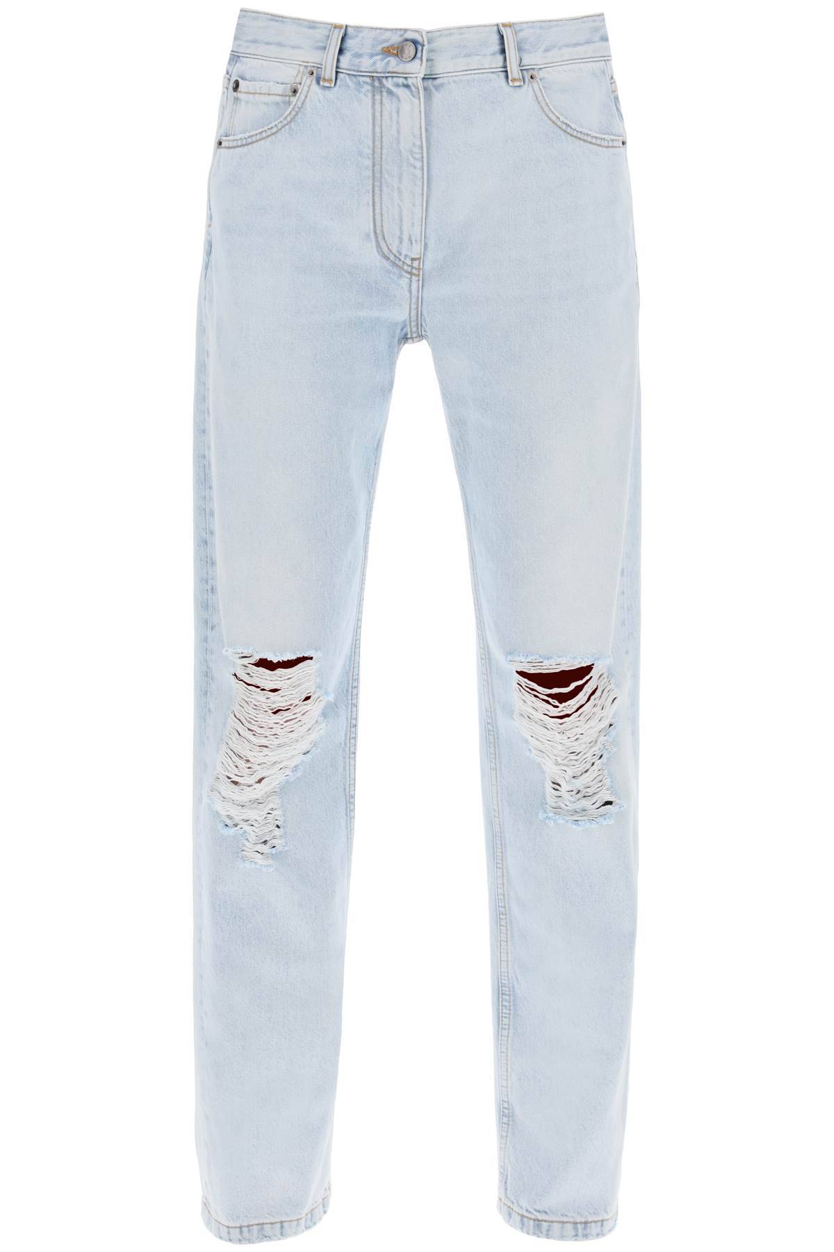 The Row Destroyed Burty Jeans In Light Blue