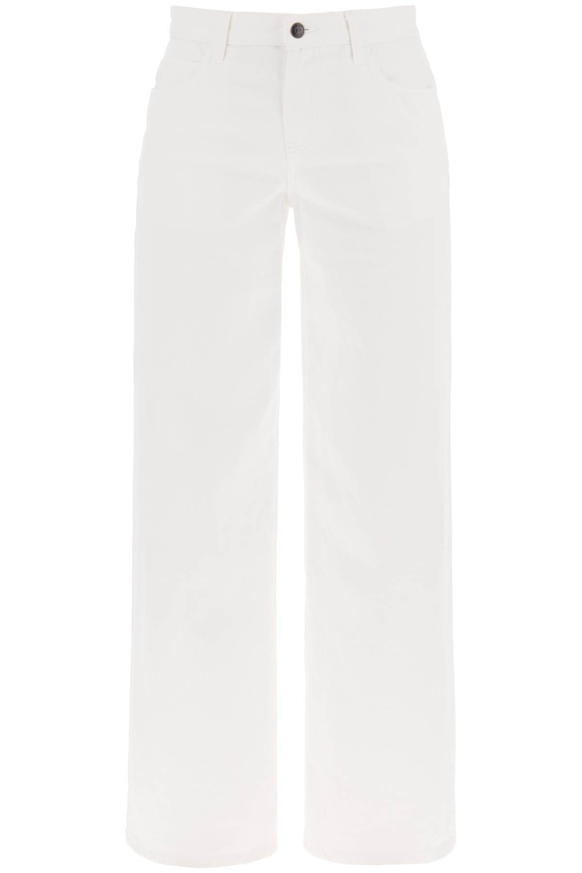 The Row Wide-legged Eglitta Jeans With In White