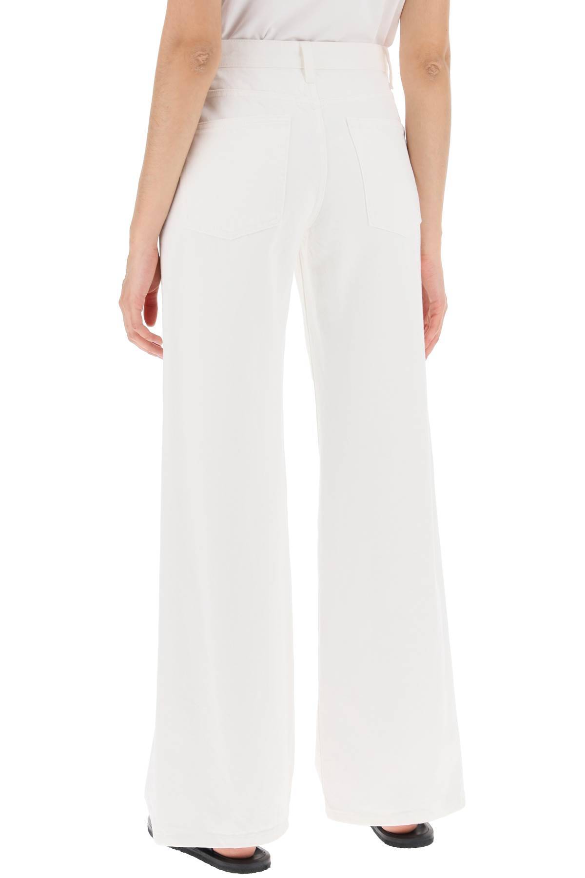 Shop The Row Wide-legged Eglitta Jeans With In White