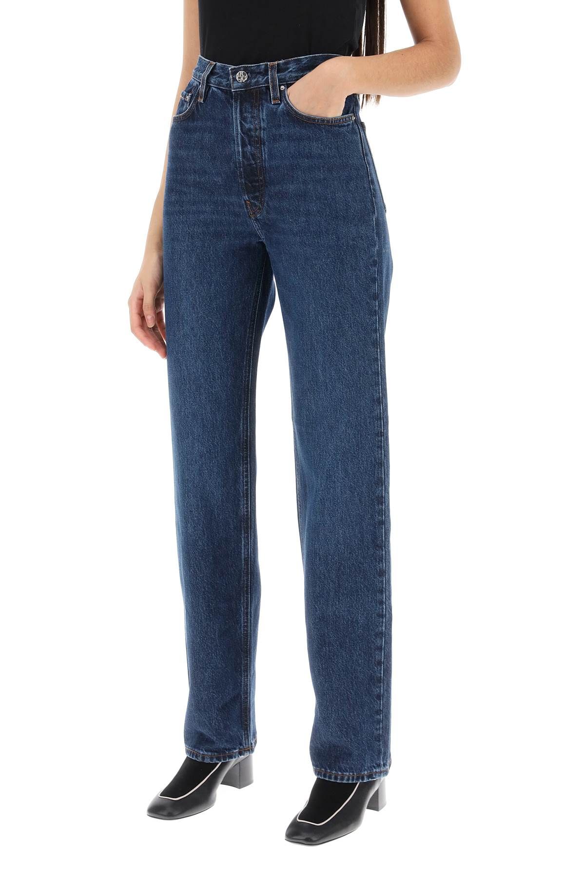 Shop Totême Organic Denim Classic Cut Jeans In Blue