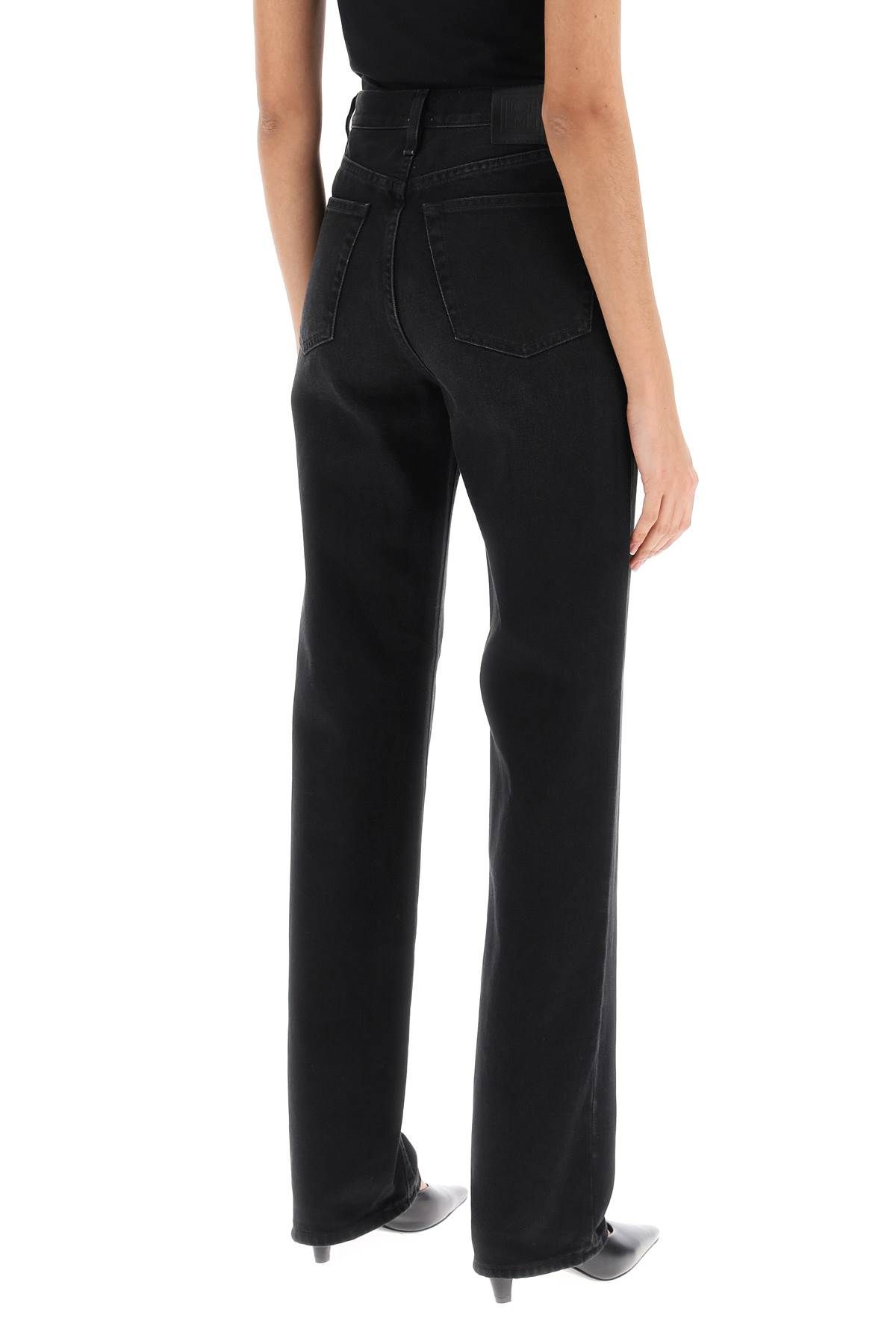 Shop Totême Organic Denim Classic Cut Jeans In Black