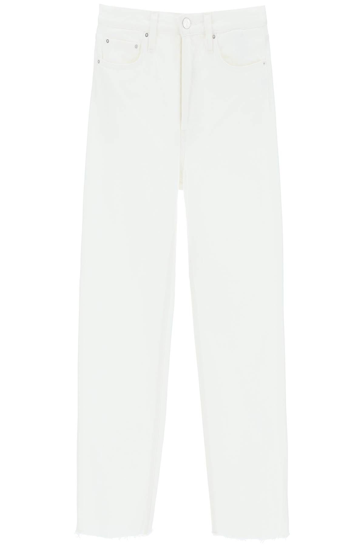 Shop Totême Classic Cut Jeans In Organic Cotton In White