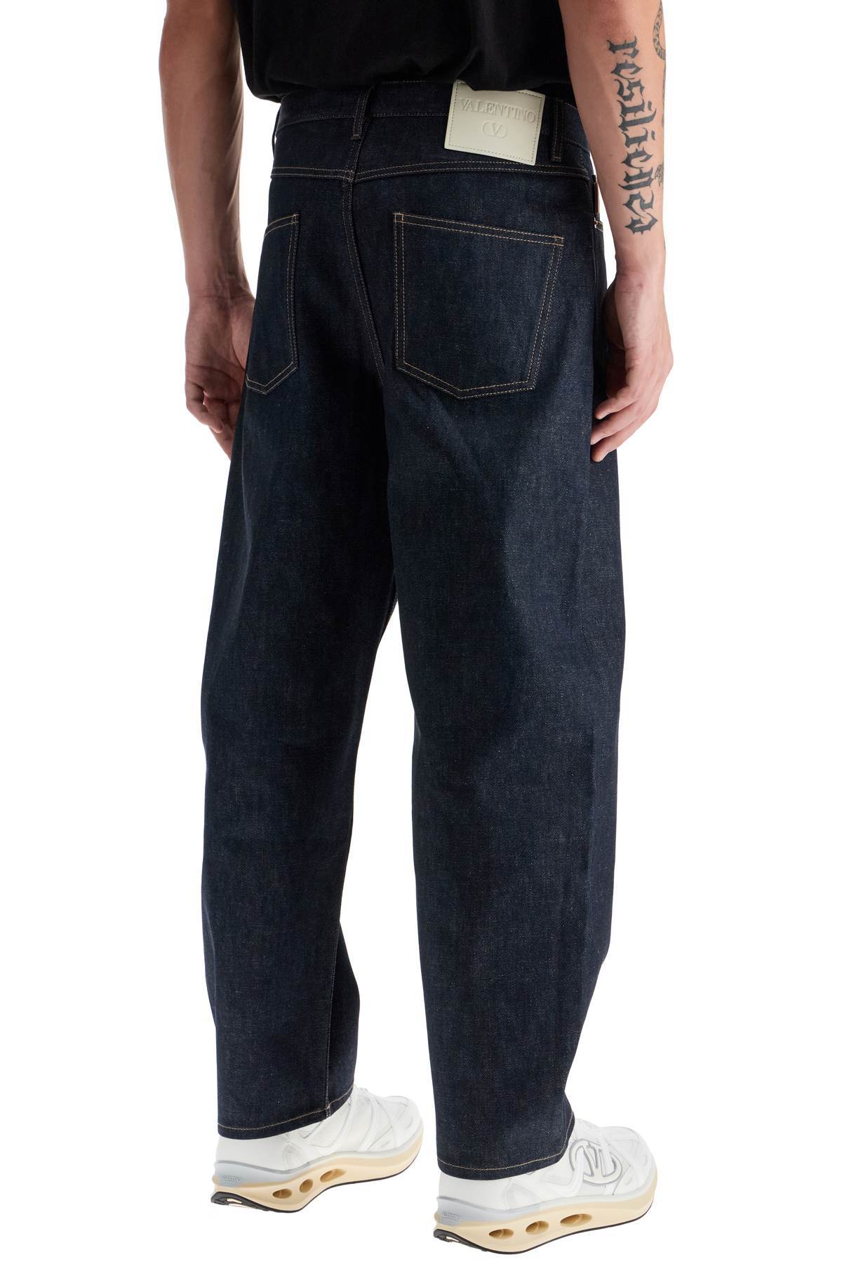 Shop Valentino Chino Fit Jeans For In Blue