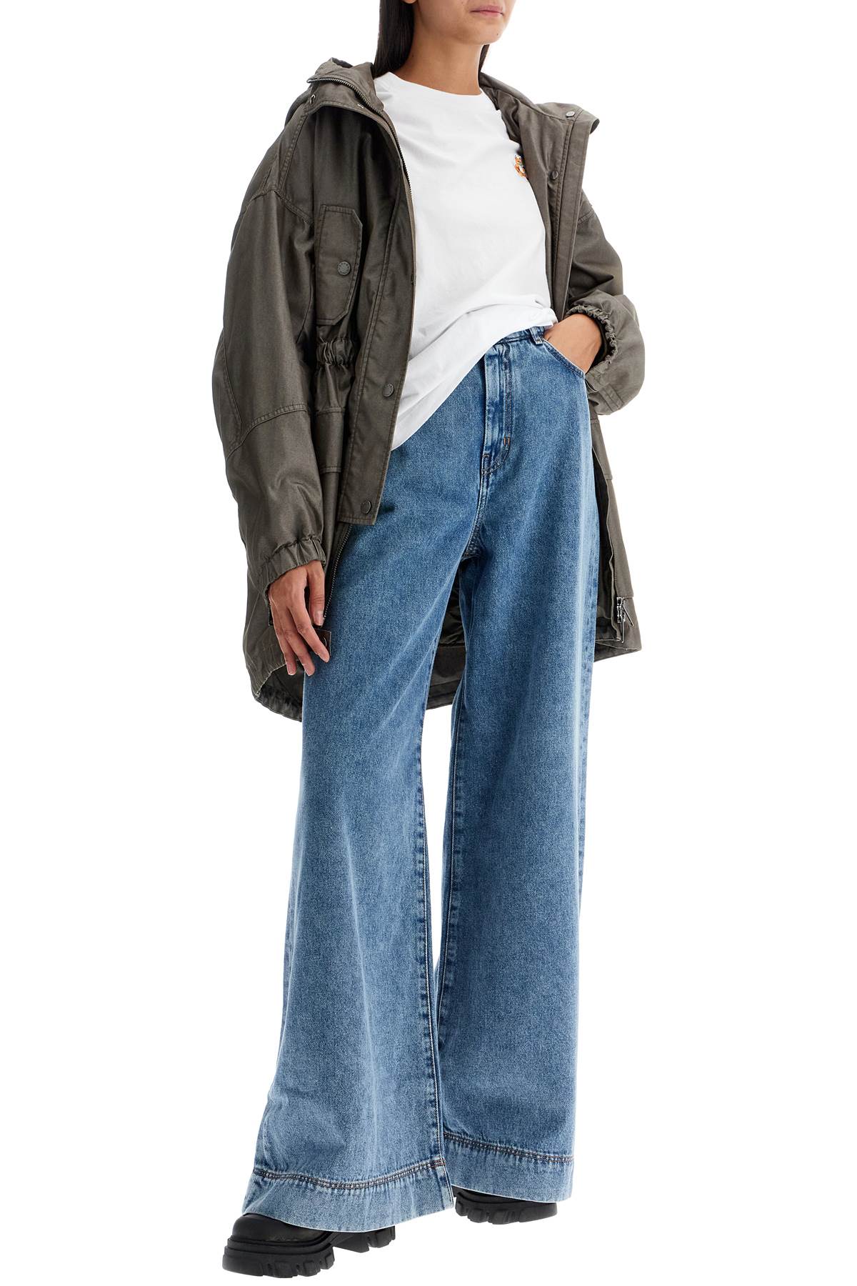 Shop Weekend Max Mara Flared Jeans In Blue