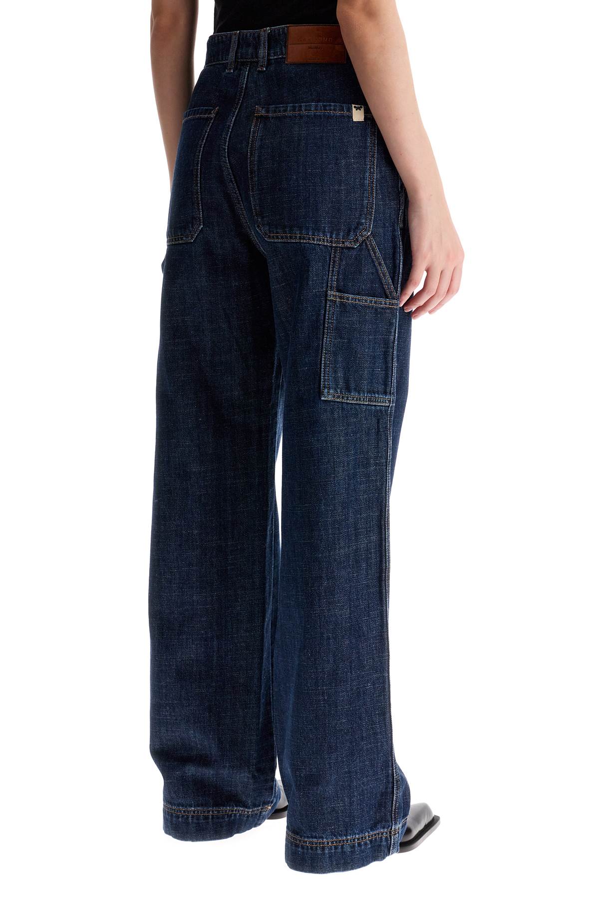 Shop Weekend Max Mara Davina Cargo Jeans In Blue