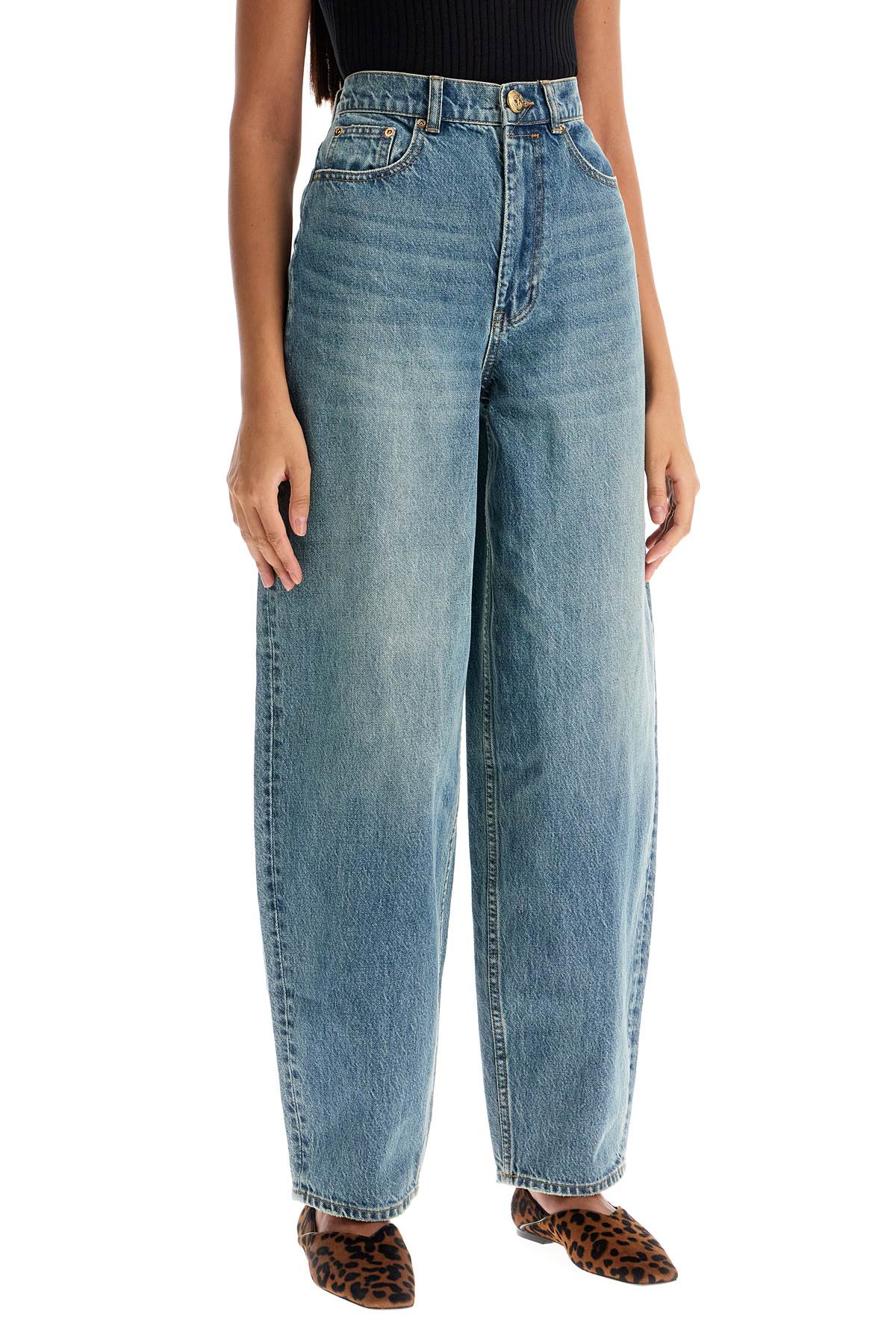 Shop Zimmermann Denim Barrel Sketch Illustr In Blue