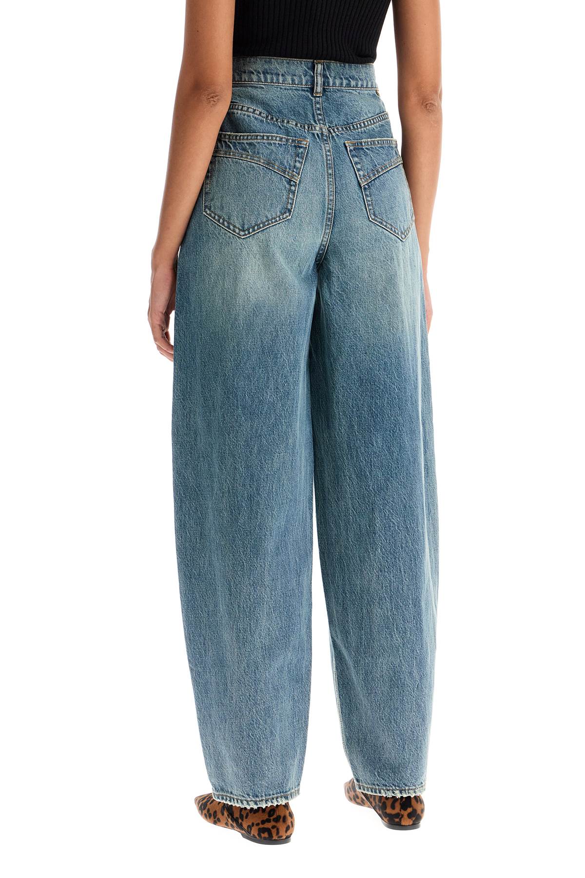 Shop Zimmermann Denim Barrel Sketch Illustr In Blue