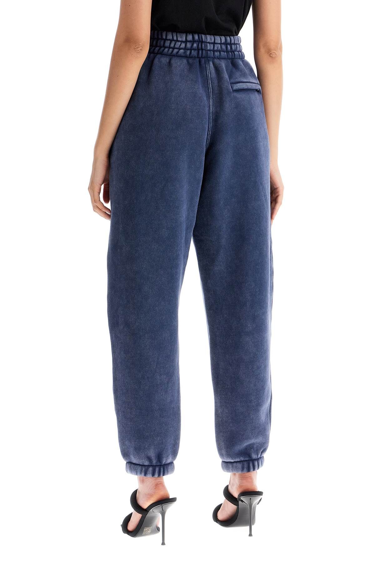 Shop Alexander Wang Faded Effect Sweatpants With Jogger In Blue