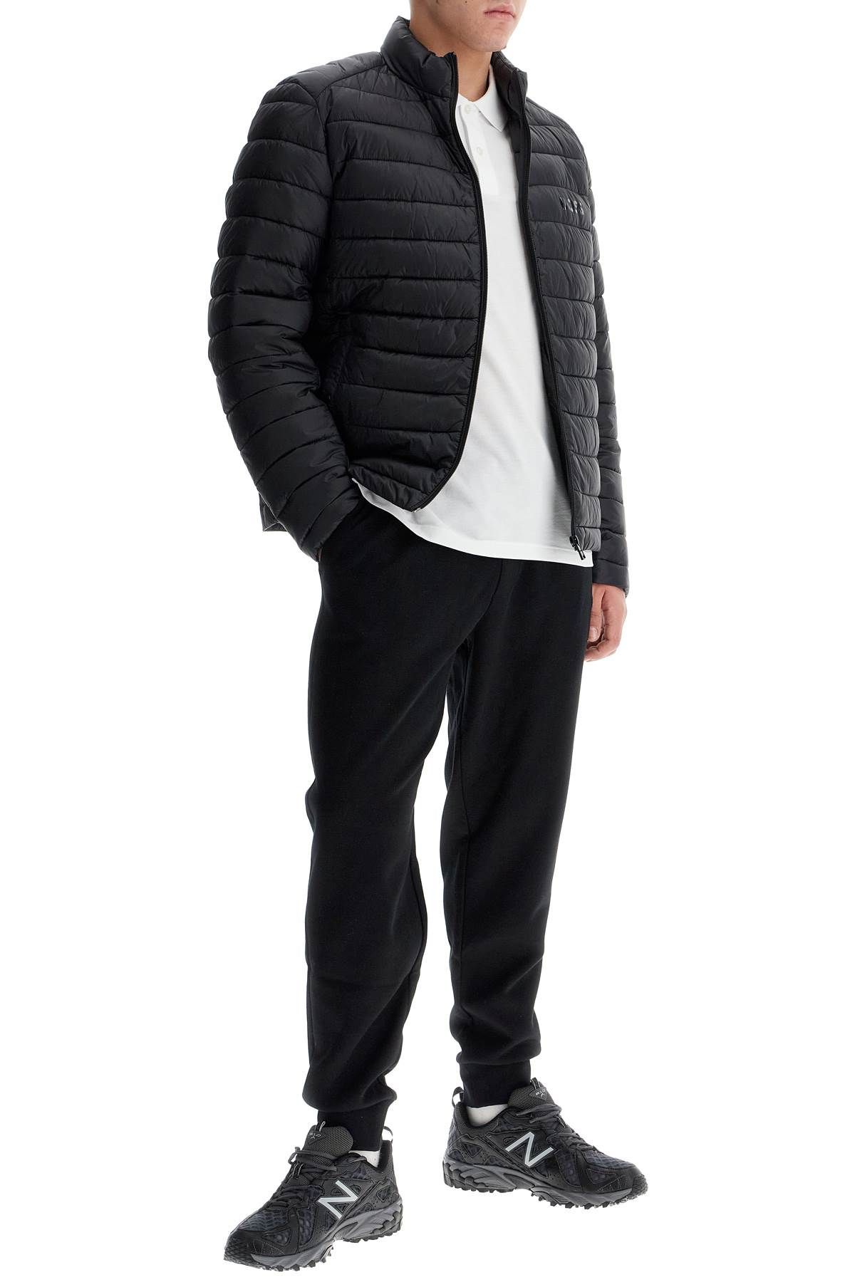 Shop Hugo Boss Jogger Pants With Double Monogram In Black