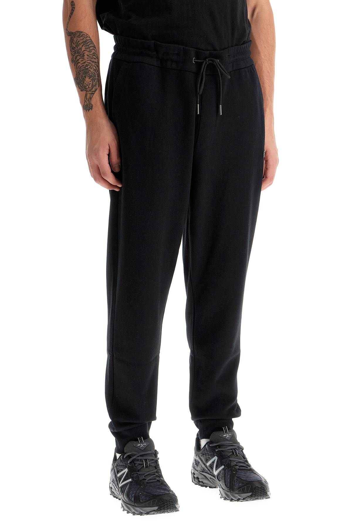 Shop Hugo Boss Jogger Pants With Double Monogram In Black