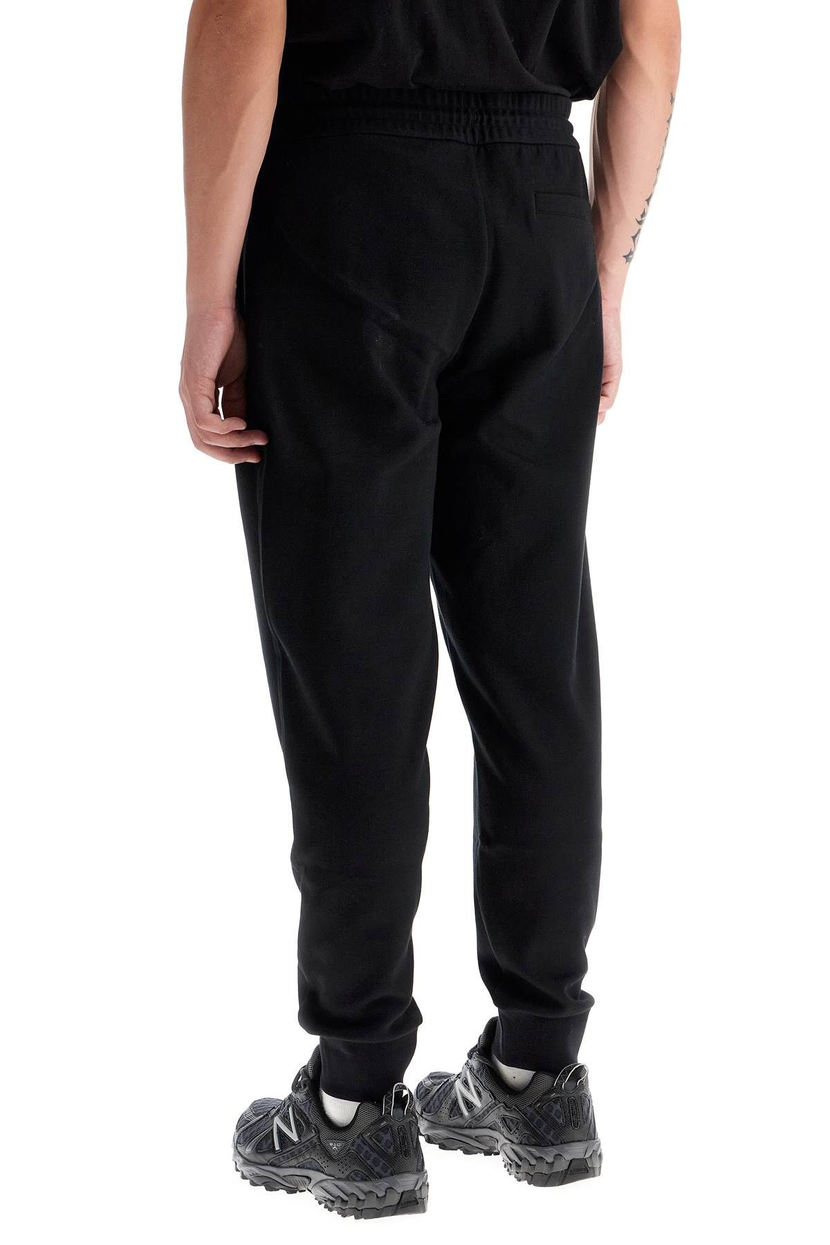 Shop Hugo Boss Jogger Pants With Double Monogram In Black