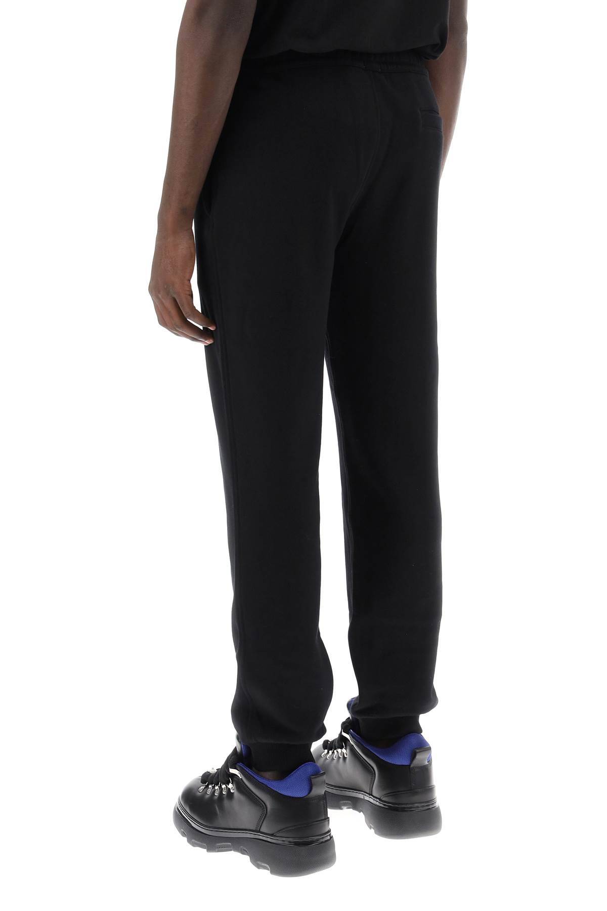 Shop Burberry Addison Joggers In French Terry In Black