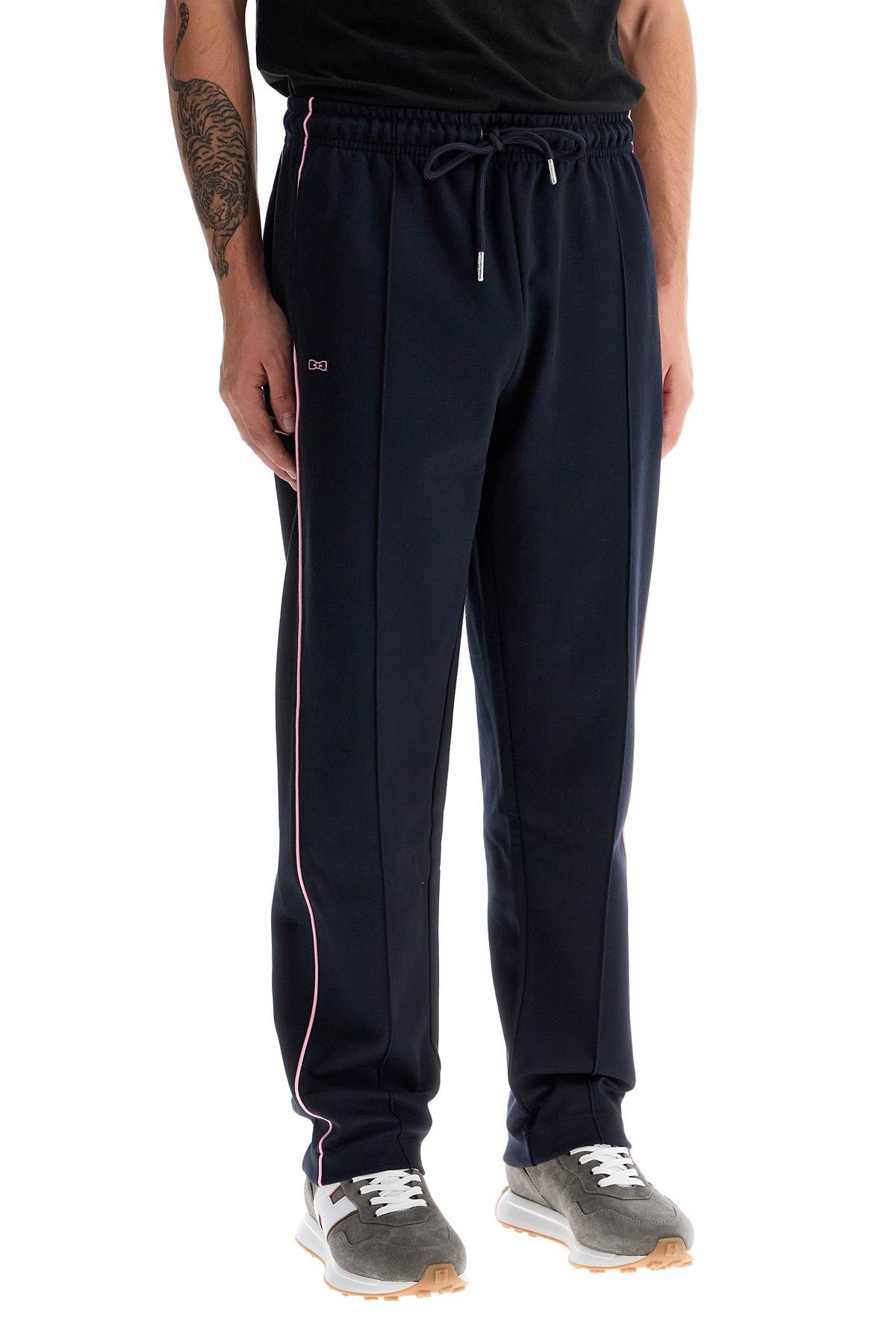 Shop Eden Park Contrast Piping Joggers With In Blue