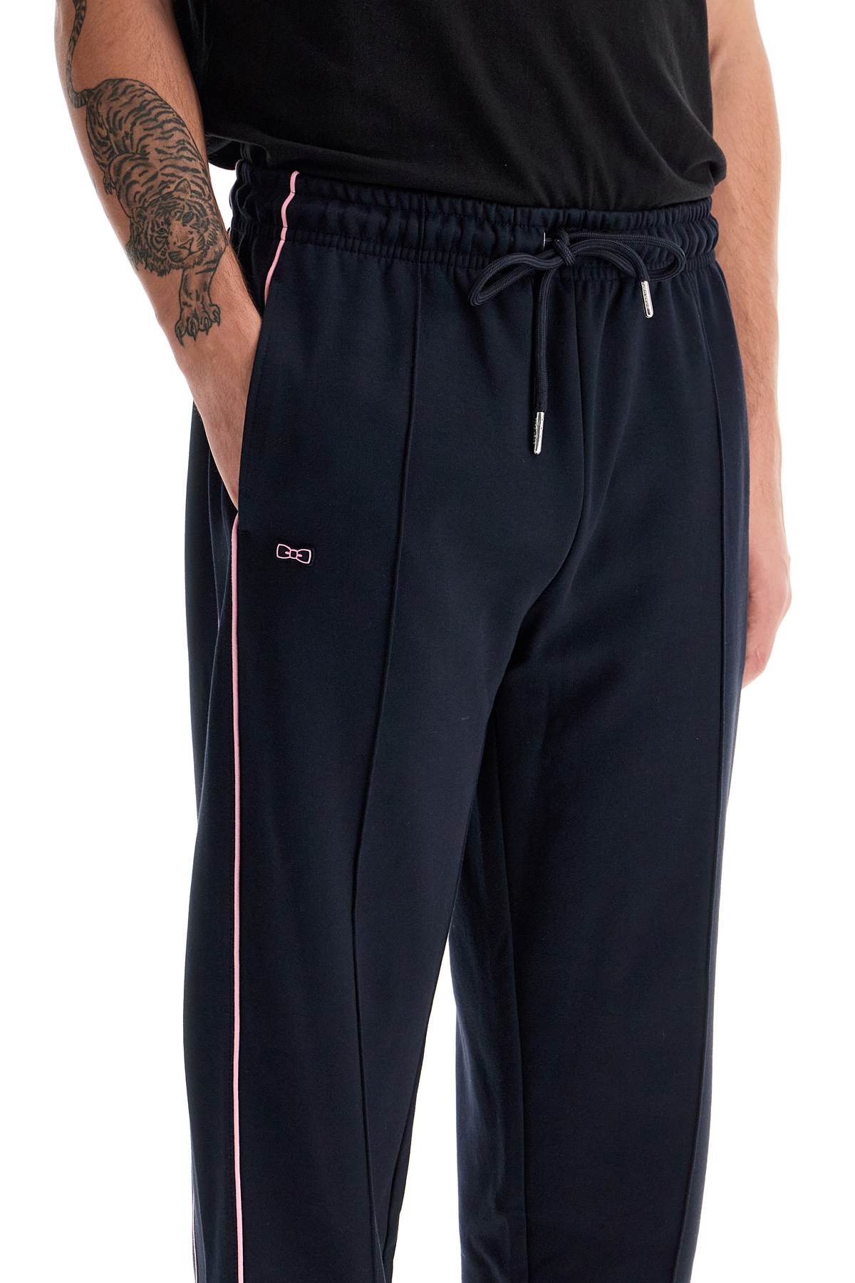 Shop Eden Park Contrast Piping Joggers With In Blue