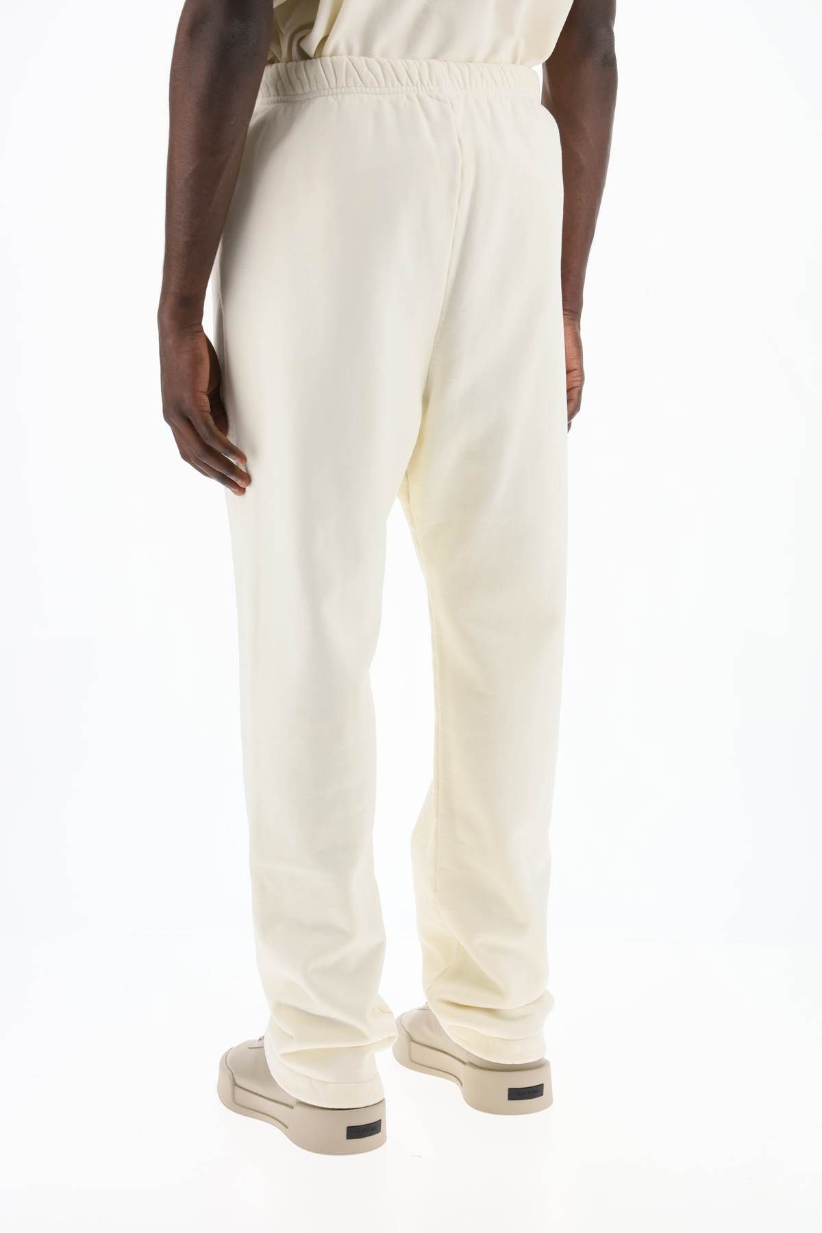 Shop Fear Of God "brushed Cotton Joggers Forum In White