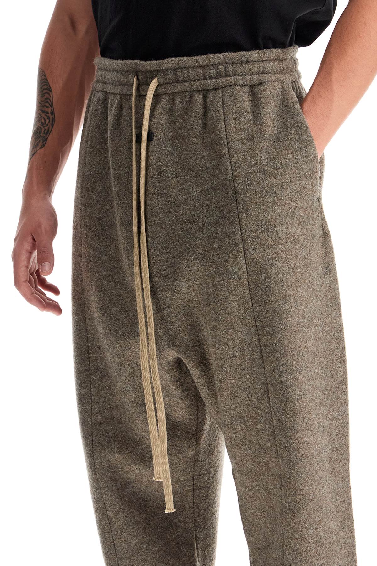 Shop Fear Of God 'cotta Wool Forum Trousers' In Brown