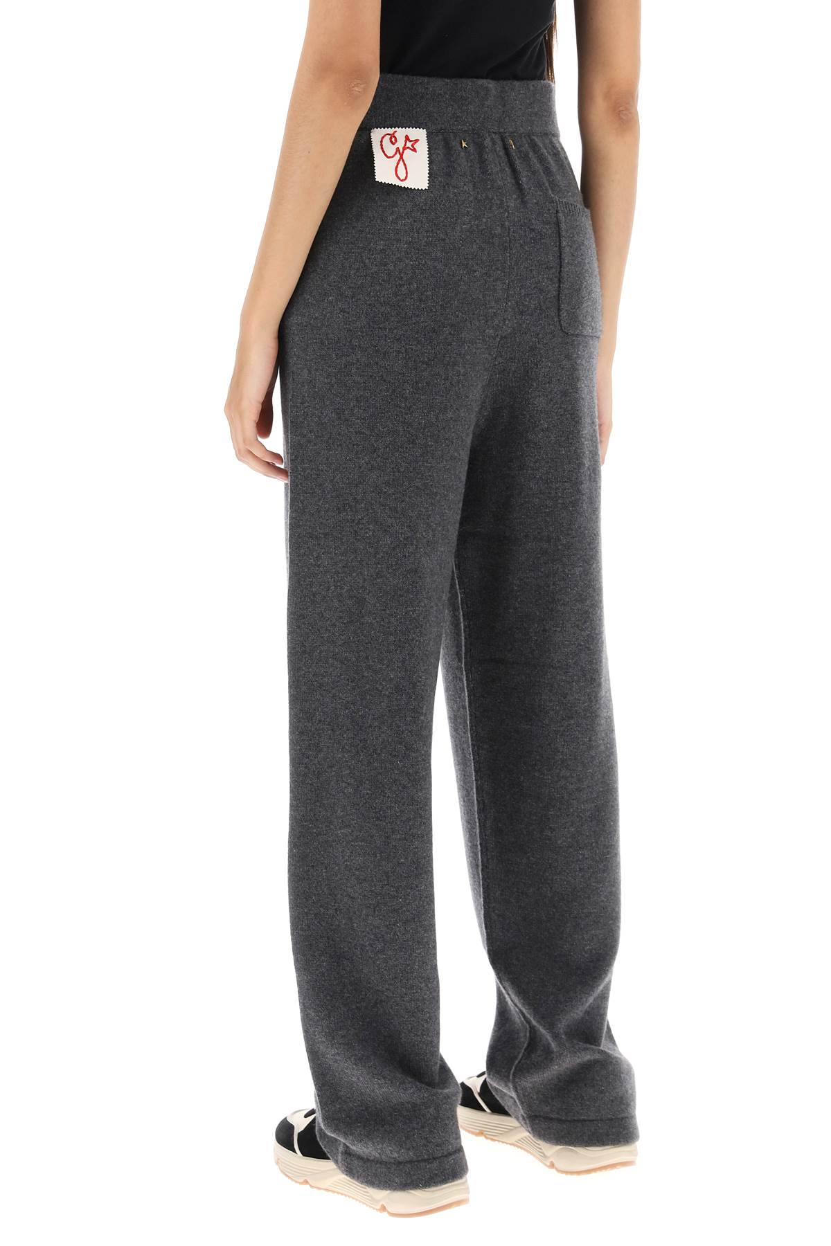 Shop Golden Goose Cashmere Knit Pants In Grey