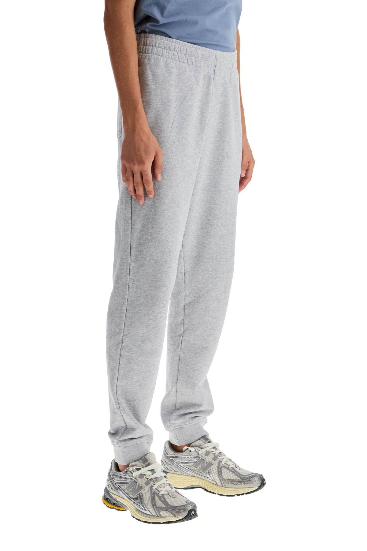 Shop Maison Kitsuné Fox Head Joggers In Grey