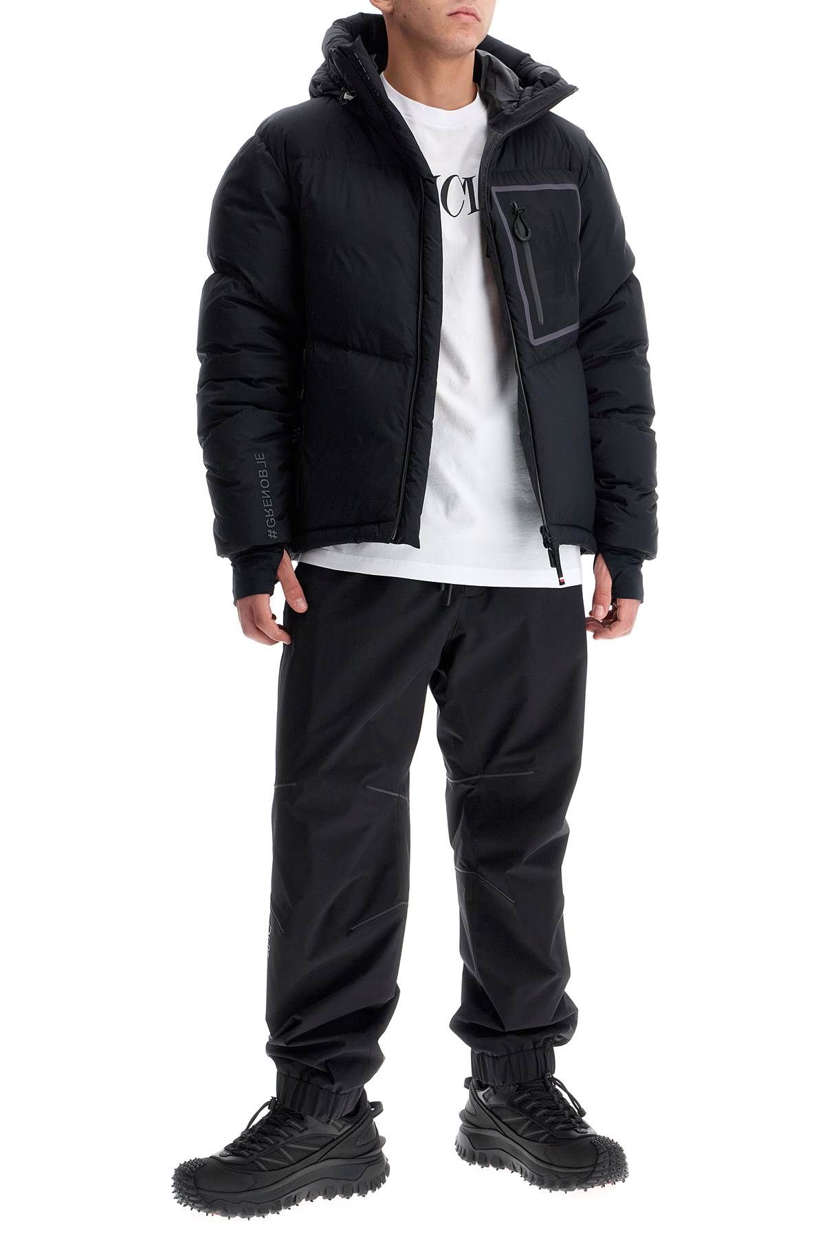 Shop Moncler Gore-tex Jog In Black