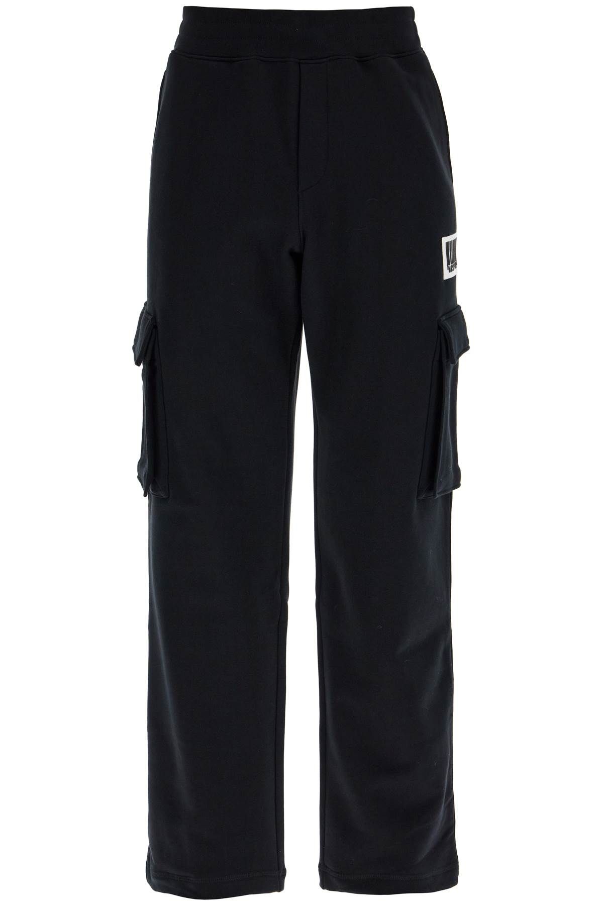 Shop Moschino Barcode Jogging Pants In Black