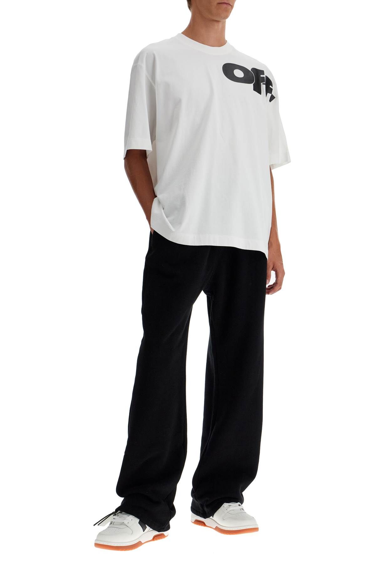 Shop Off-white Jogger Pants With Windy In Black