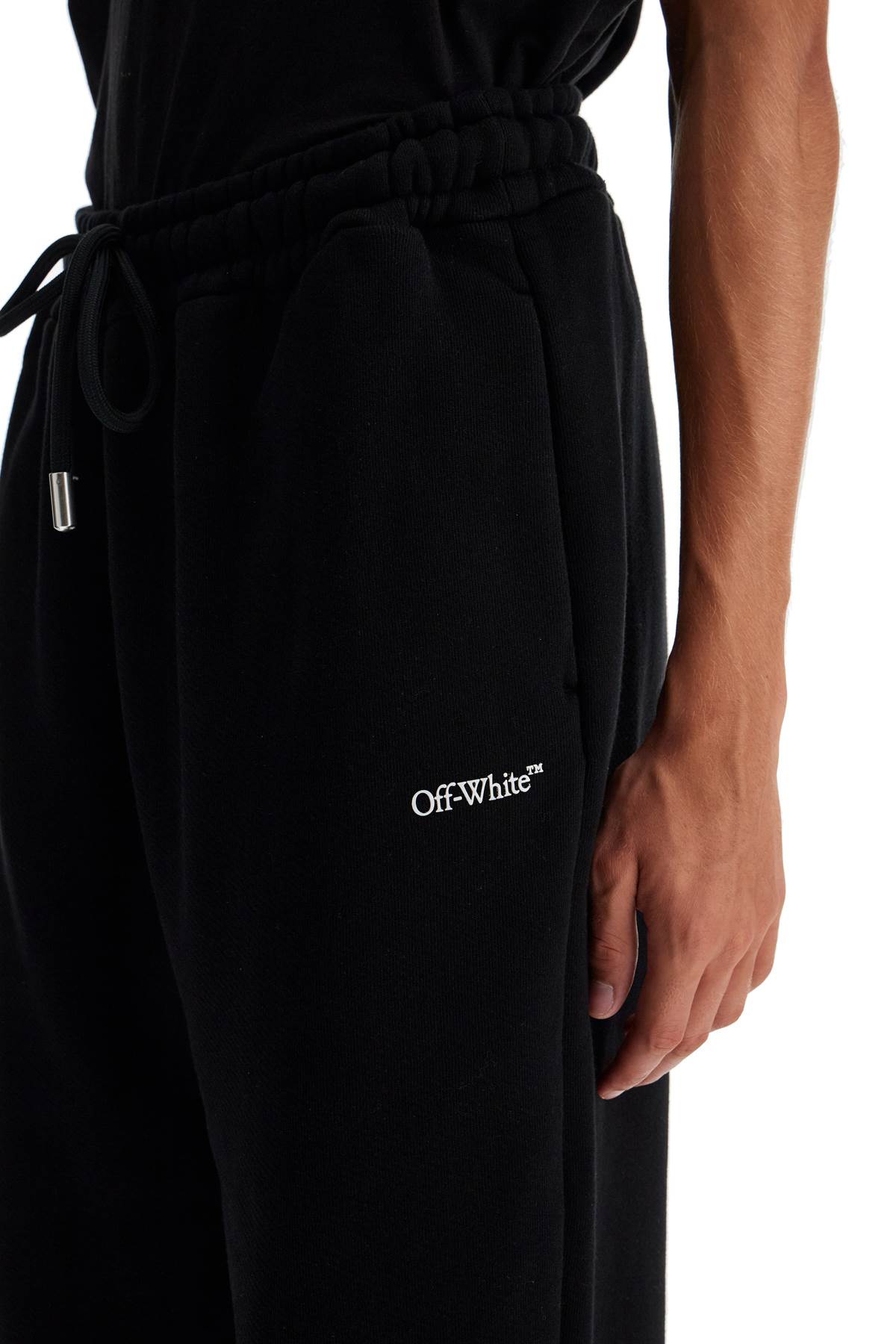 Shop Off-white Jogger Pants With Windy In Black