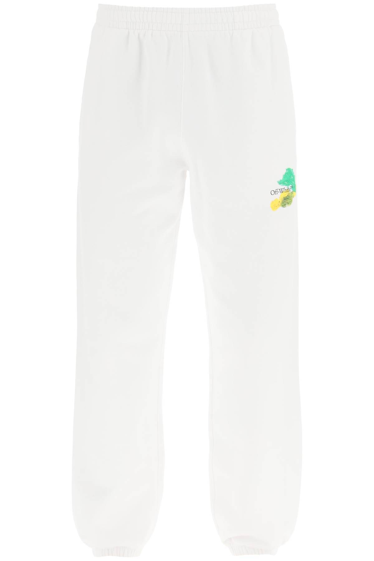 Shop Off-white 'brush Arrow' Sweatpants In White