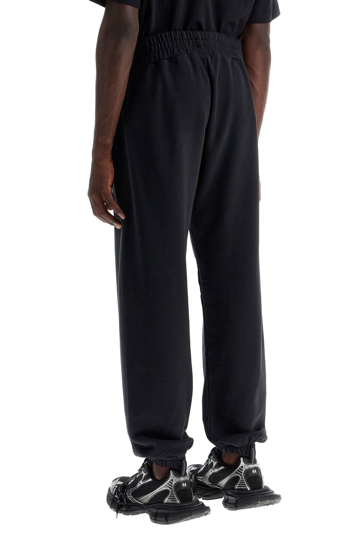 Shop Palm Angels Logo Print Joggers With Seven In Black