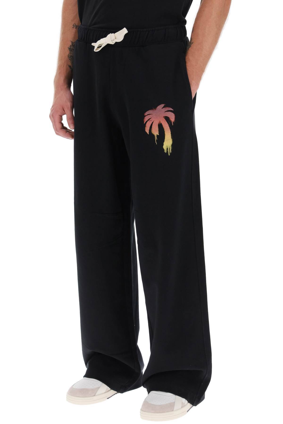 Shop Palm Angels Baggy Joggers In Black