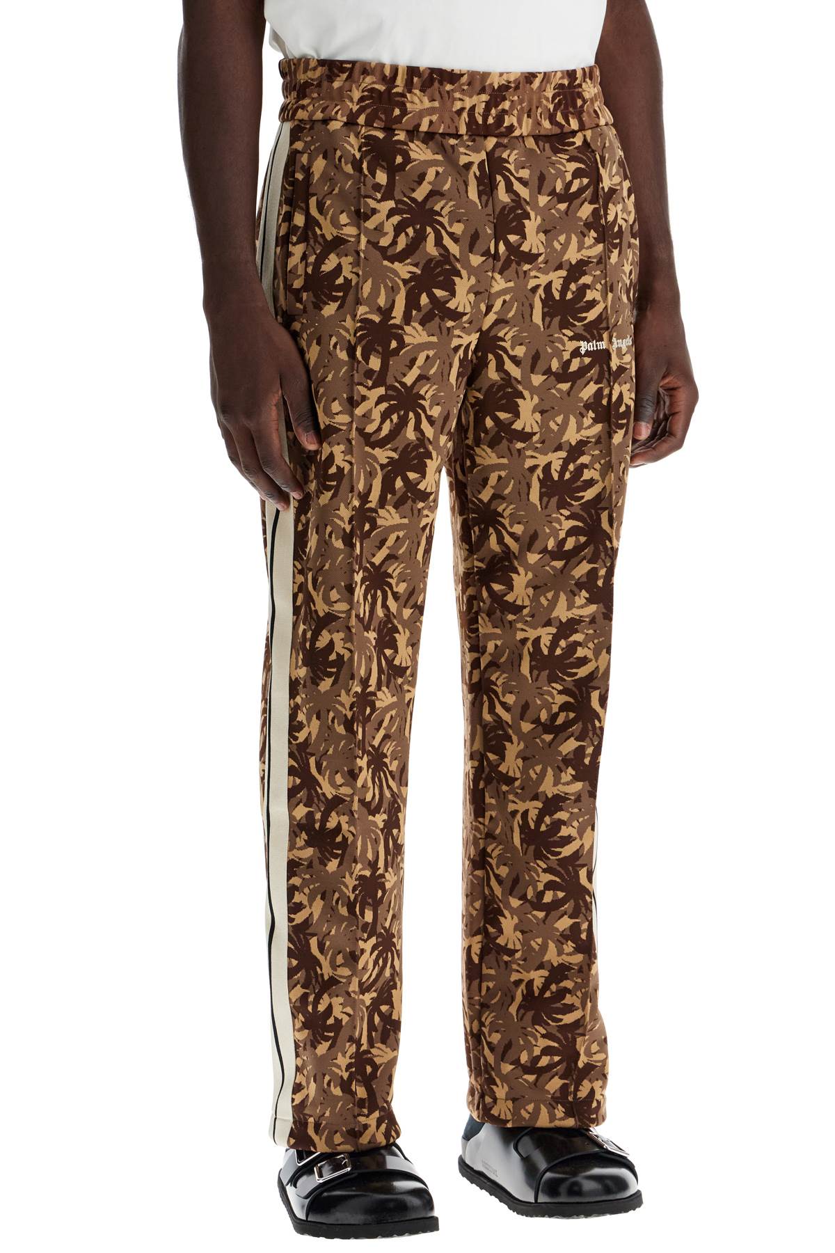 Shop Palm Angels Camouflage Track Joggers In Brown