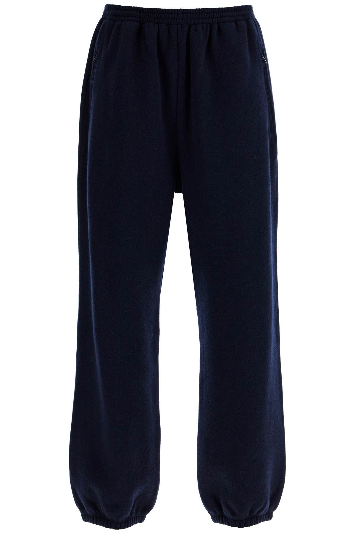 Shop The Row Zaven Cashmere And Cotton Joggers In Blue