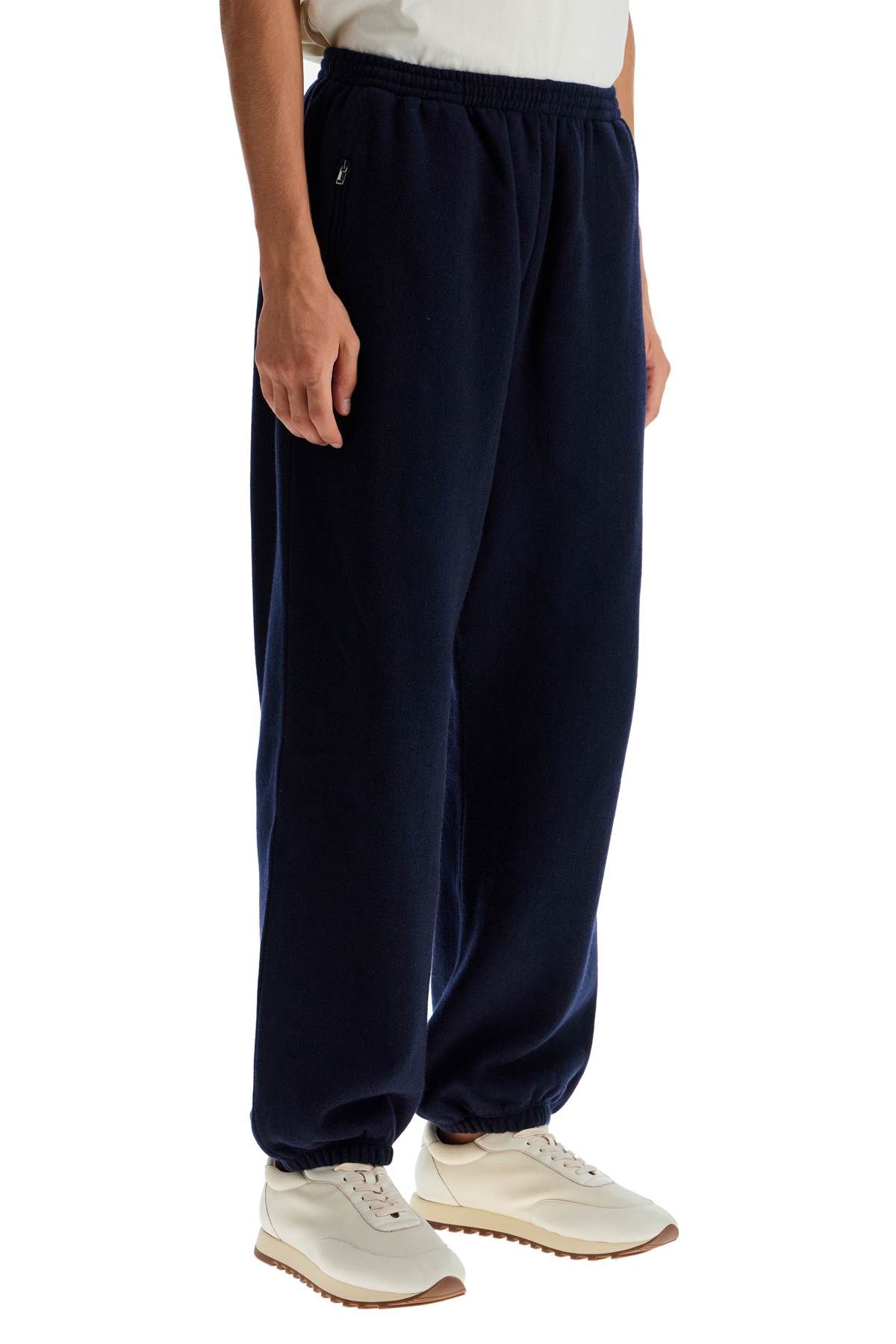 Shop The Row Zaven Cashmere And Cotton Joggers In Blue