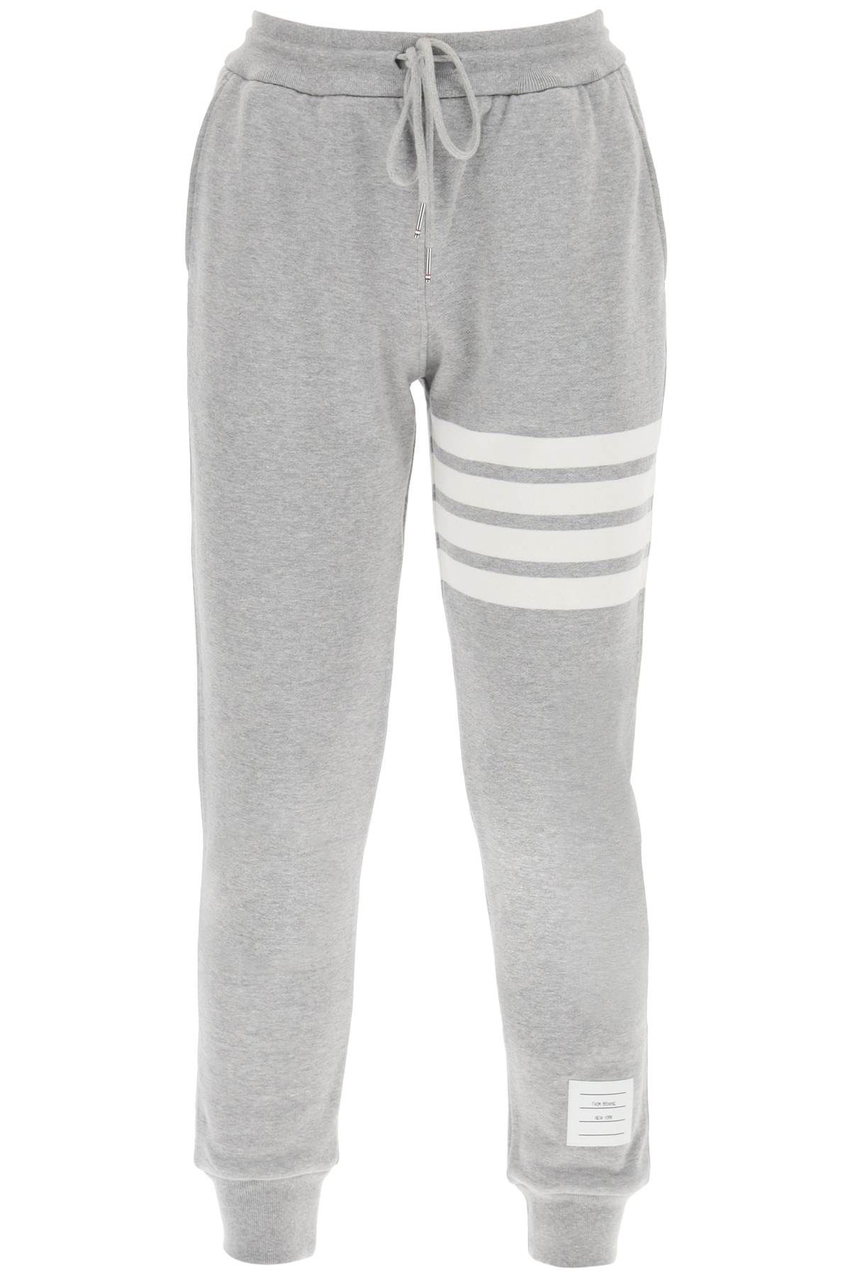 Shop Thom Browne 4-bar Sweatpants In Grey