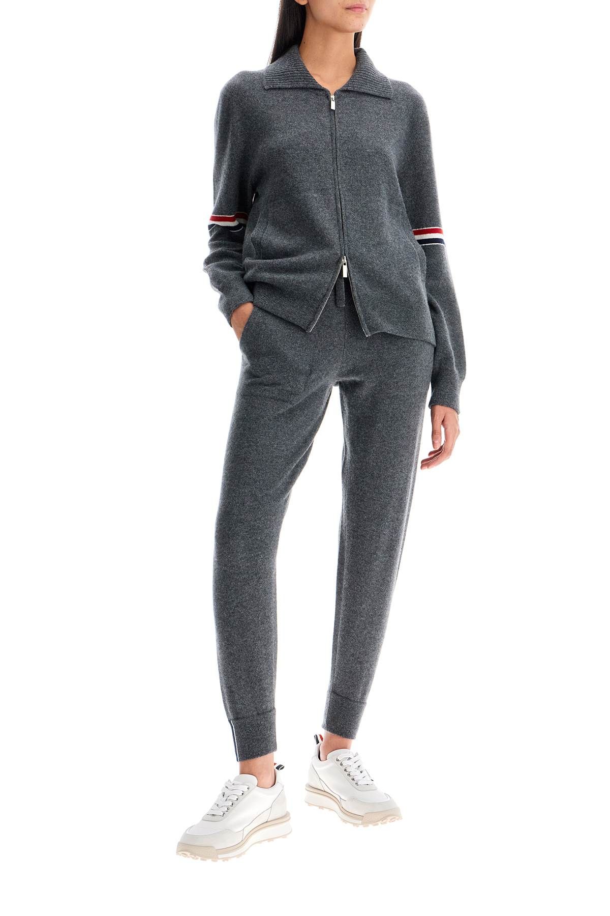 Shop Thom Browne Cashmere Joggers For In Grey