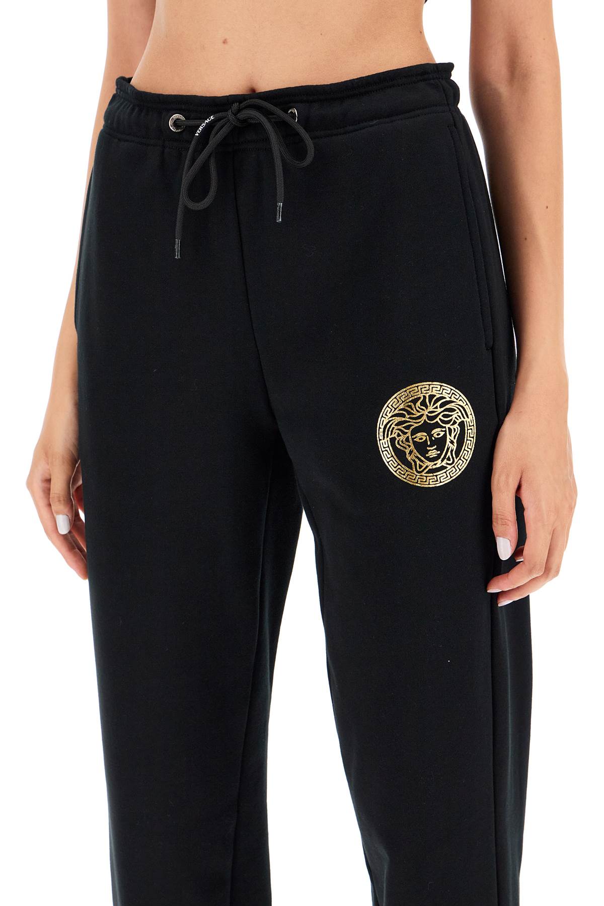 Shop Versace Medusa Jogging In Black