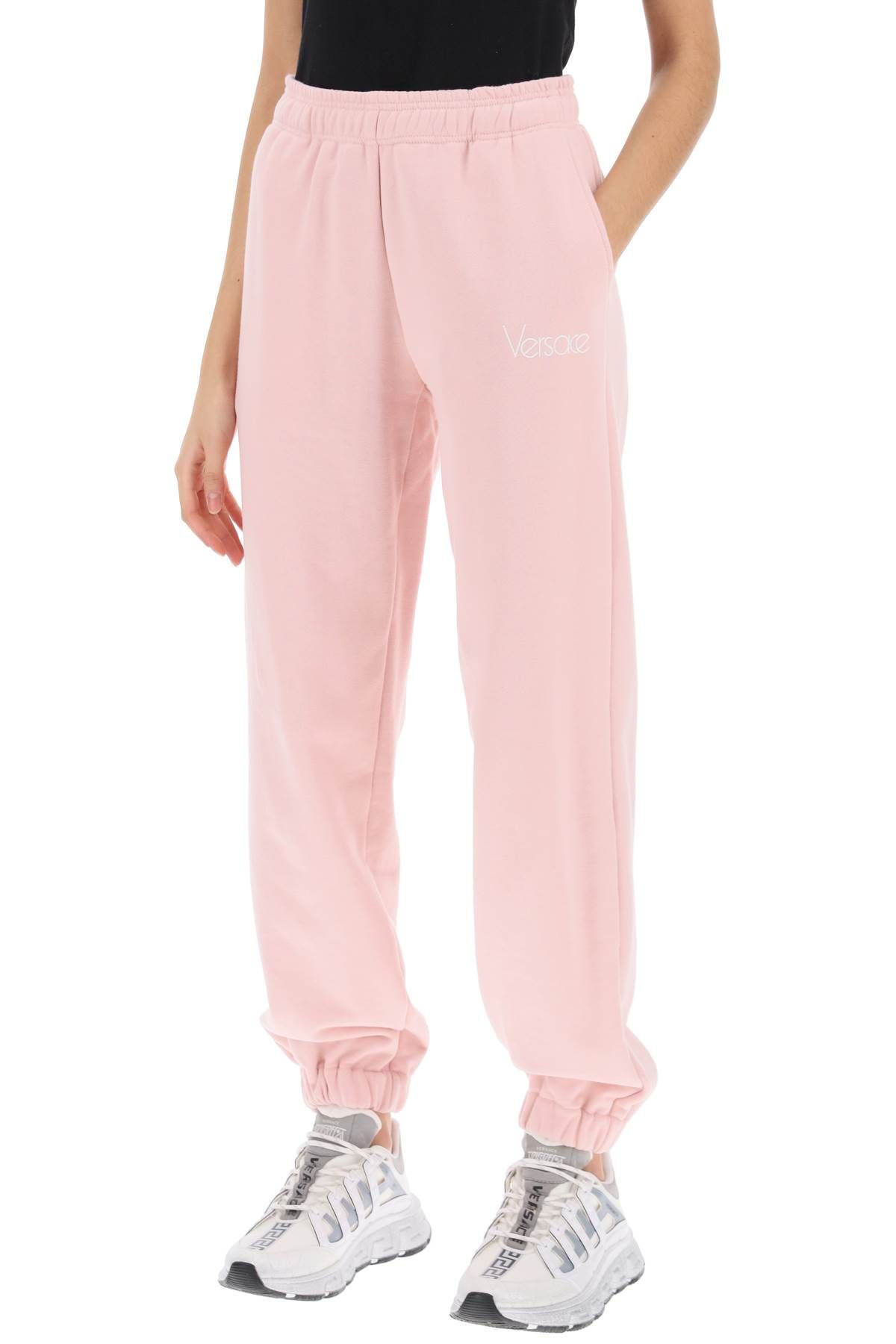 Shop Versace 1978 Re-edition Joggers In Pink