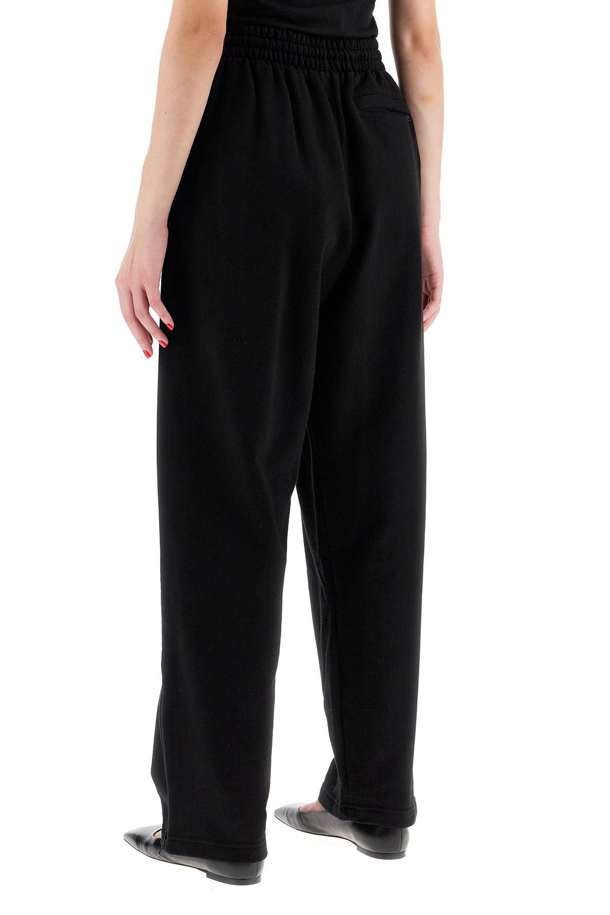 Shop Wardrobe.nyc Wide Leg Joggers For Comfortable In Black