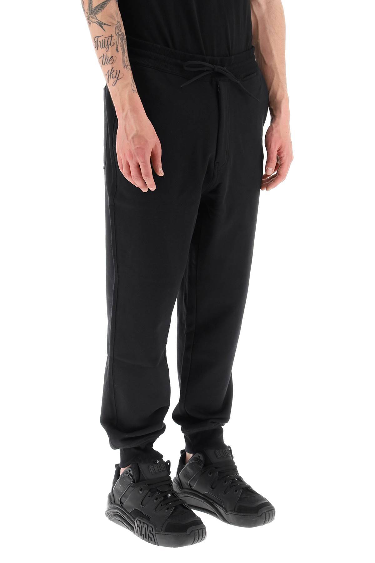 Shop Y-3 Organic Cotton Sweatpants In Black