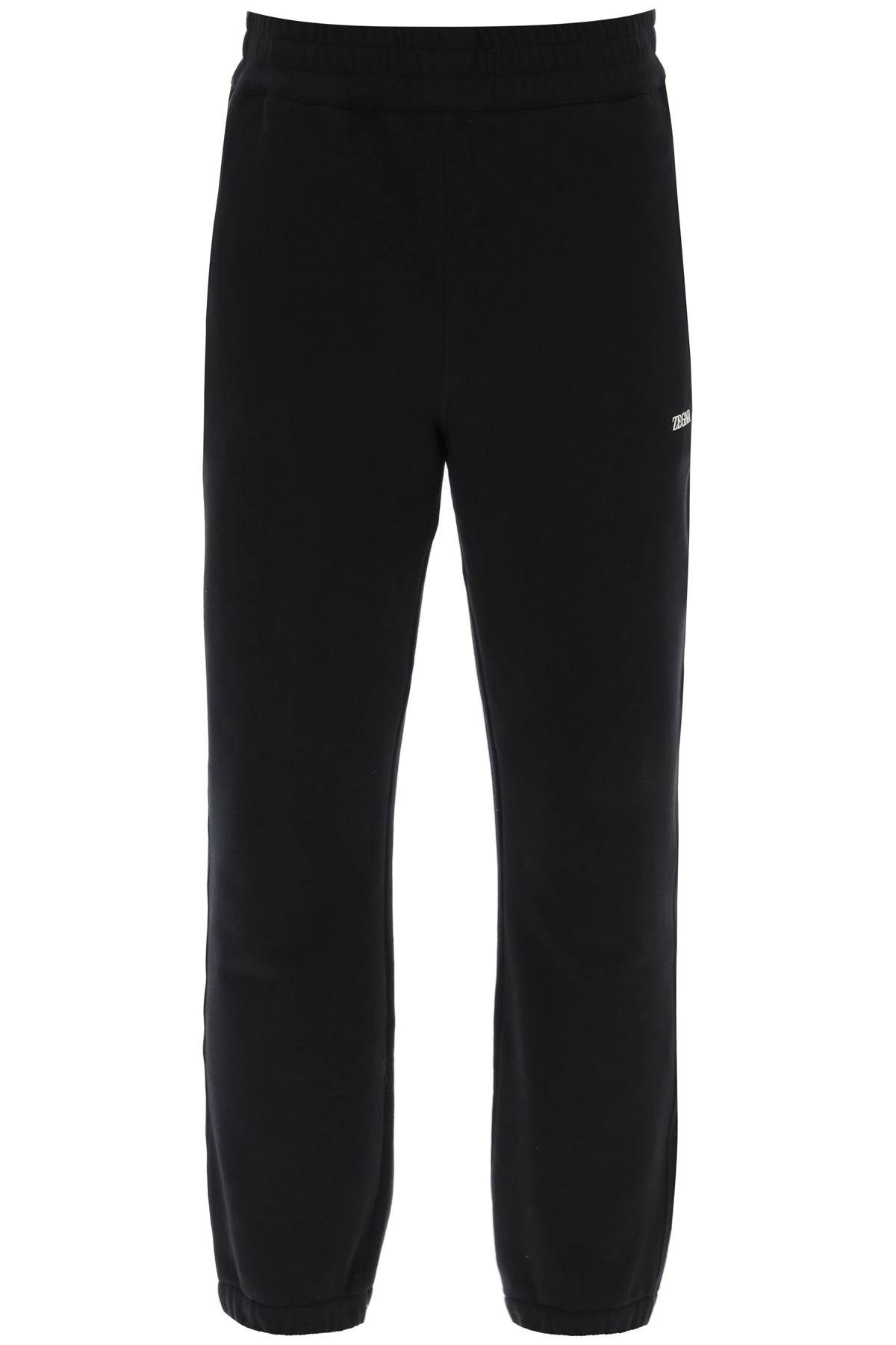 Zegna Cotton Sweatpants In Black