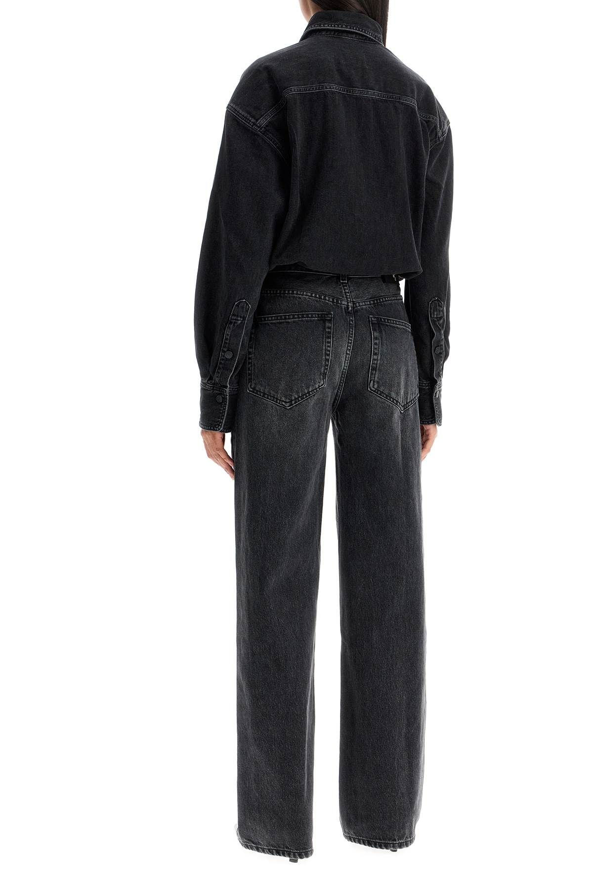 Shop Haikure Tilda Denim Jumpsuit In Black