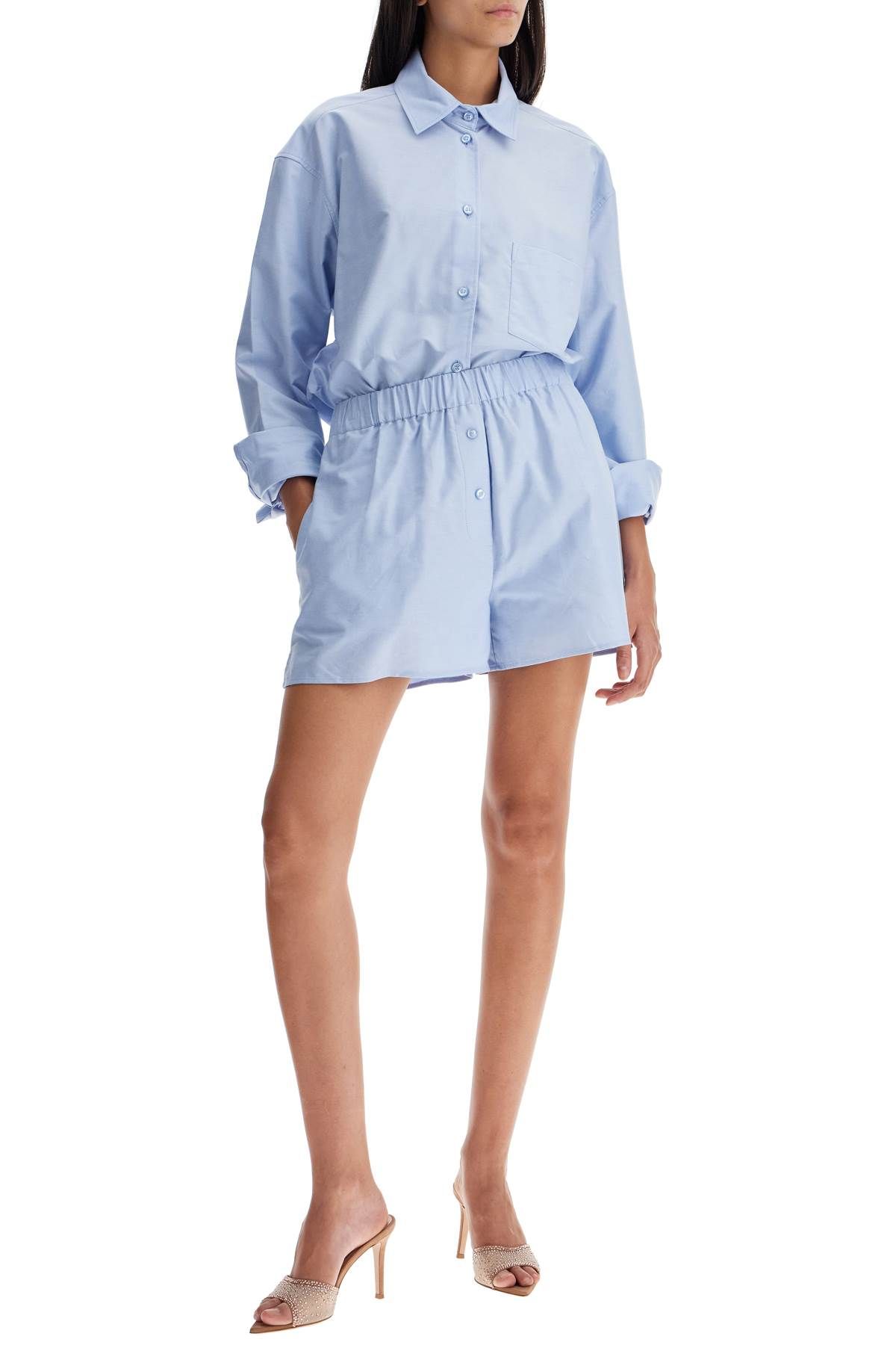 Shop The Andamane Georgiana Shirt And Shorts Set In Light Blue