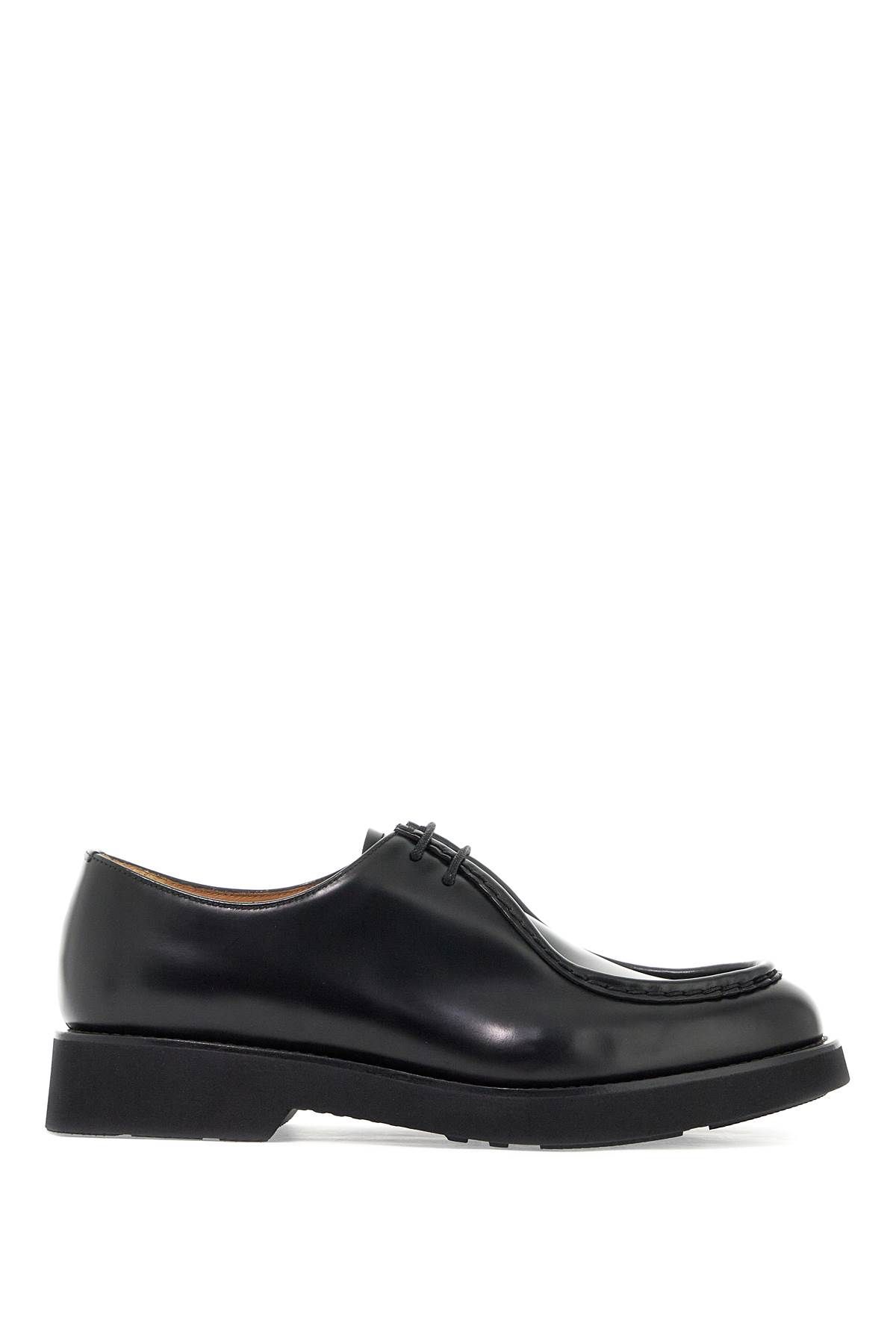 Shop Church's "nelly Brushed Leather Lace-up In Black