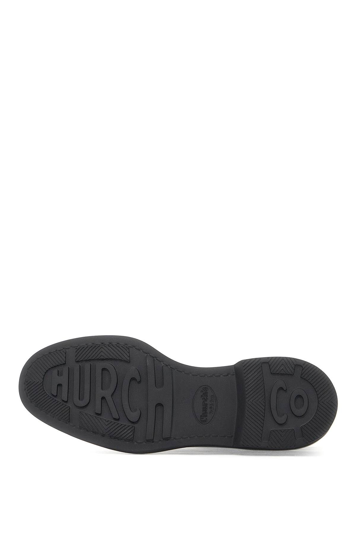 Shop Church's "nelly Brushed Leather Lace-up In Black