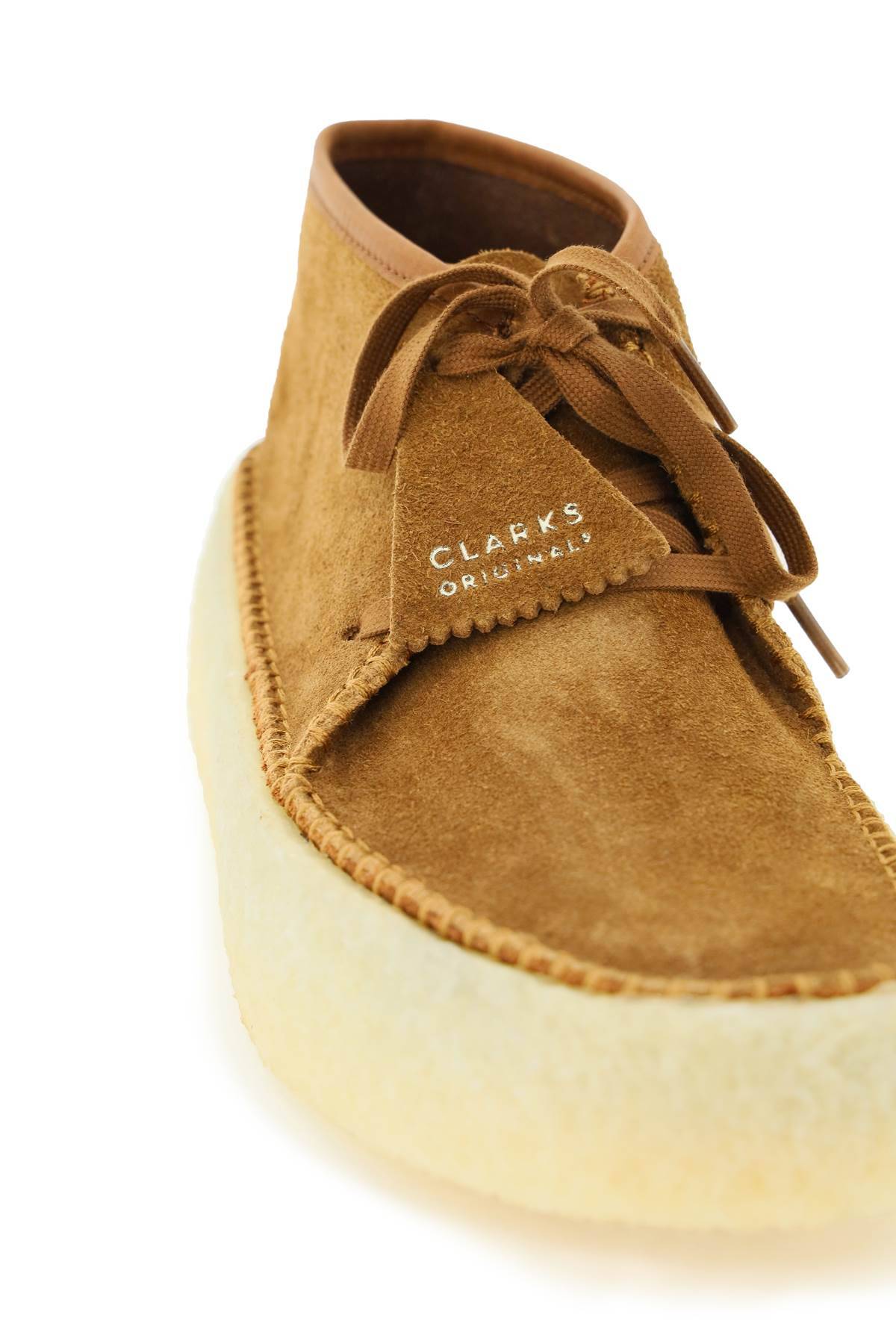Shop Clarks Suede Leather Caravan Lace-up Shoes In Brown