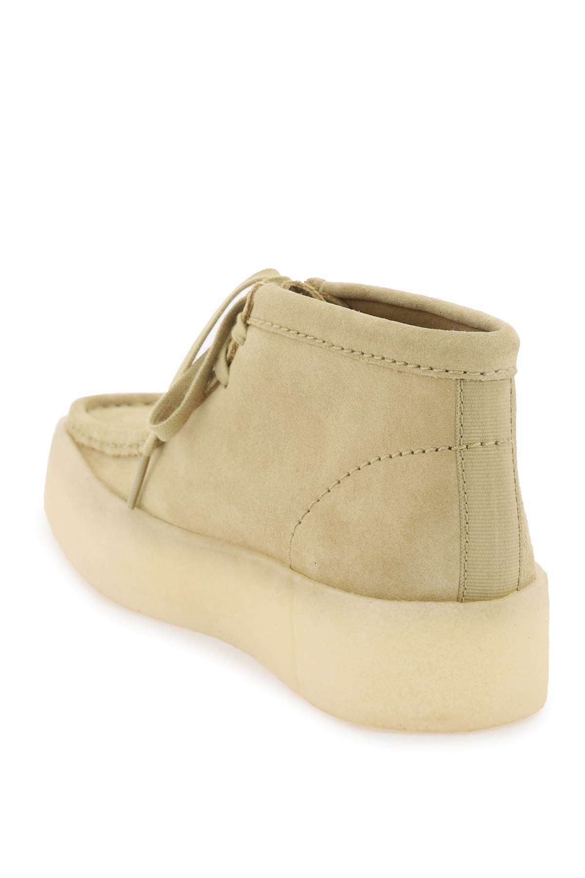 Shop Clarks 'wallabee Cup Bt' Lace-up Shoes In Beige