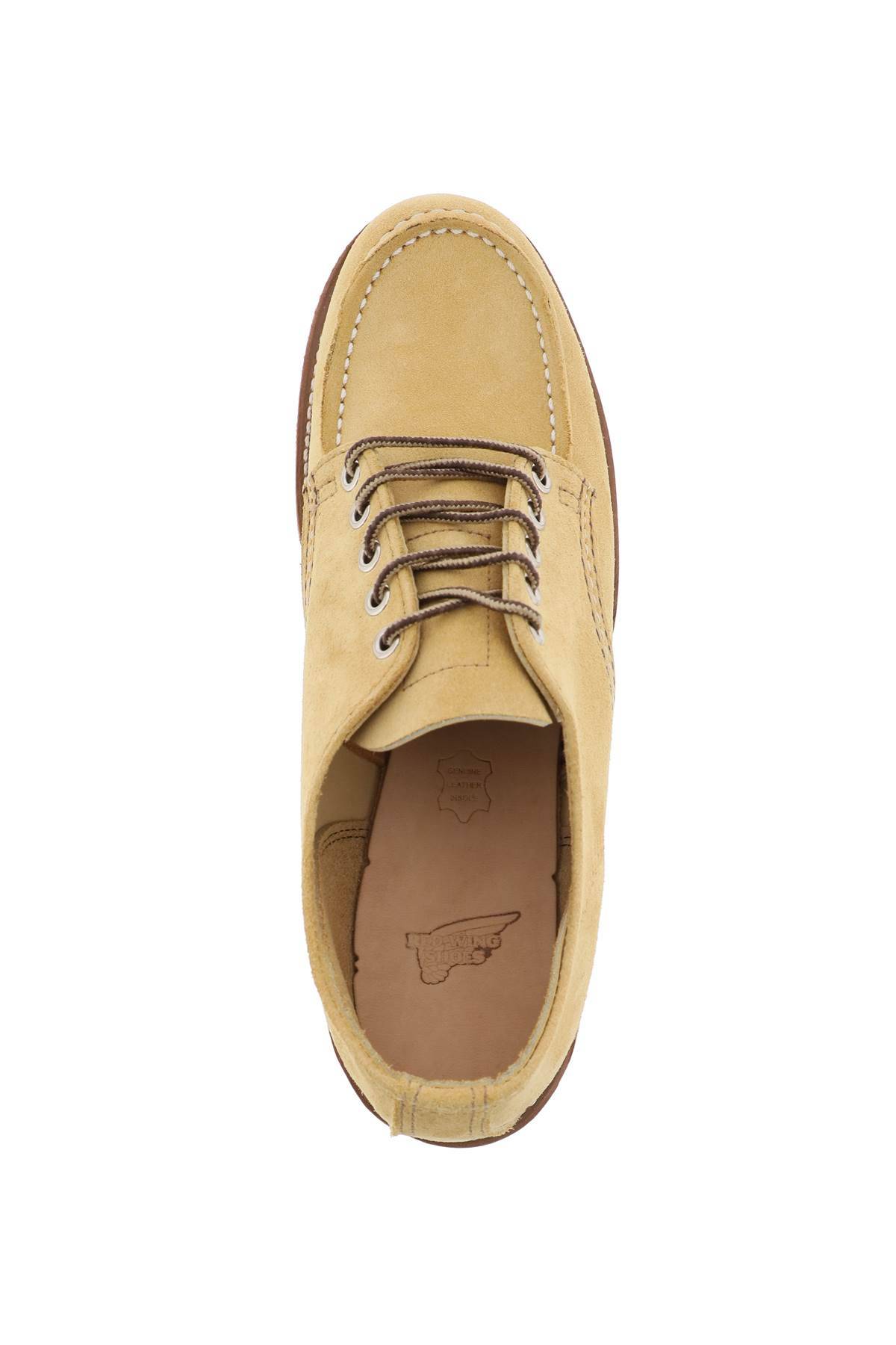 Shop Red Wing Shoes Laced Moc Toe Oxford In Beige