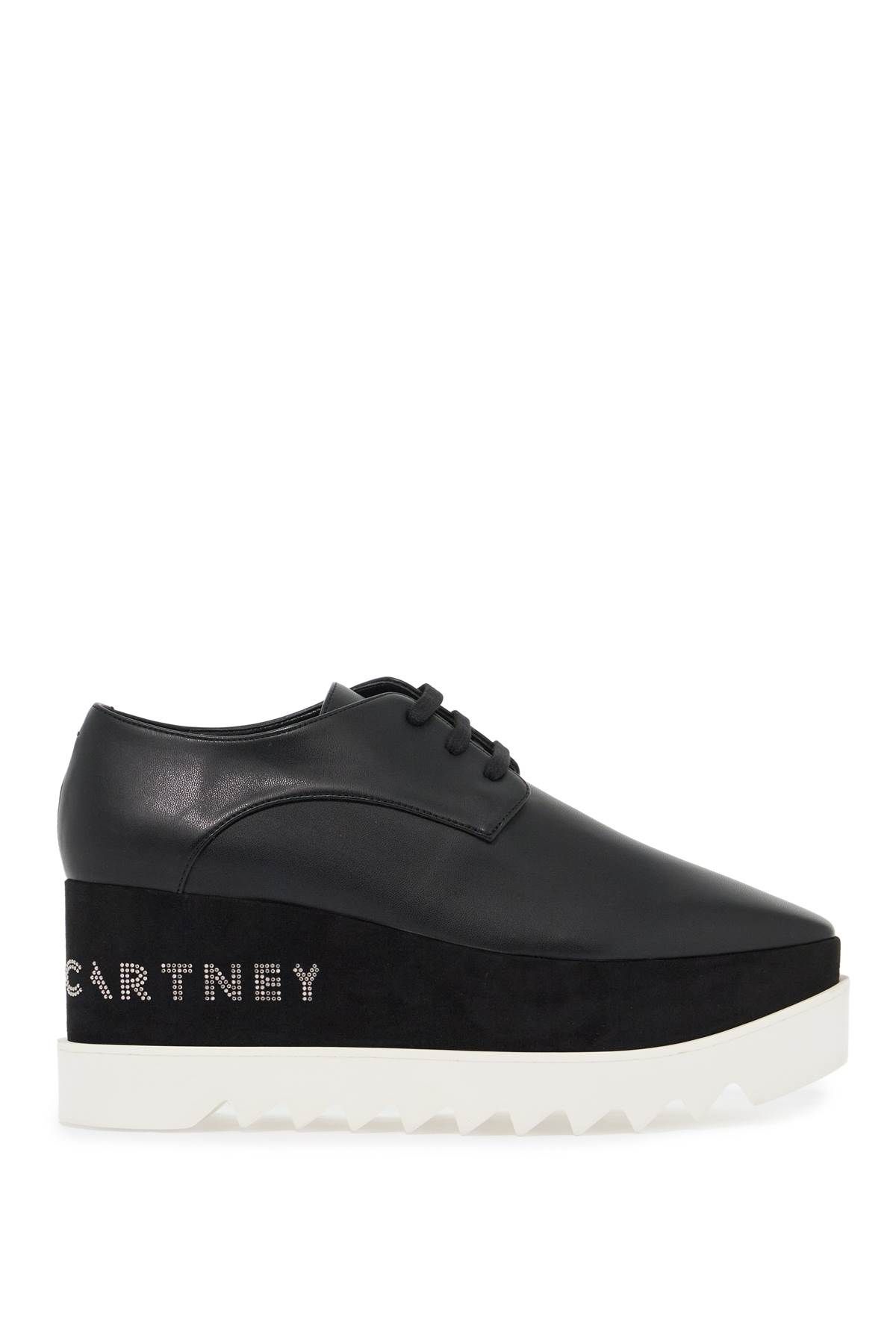 Shop Stella Mccartney Logo Elyse Lace-ups In Black