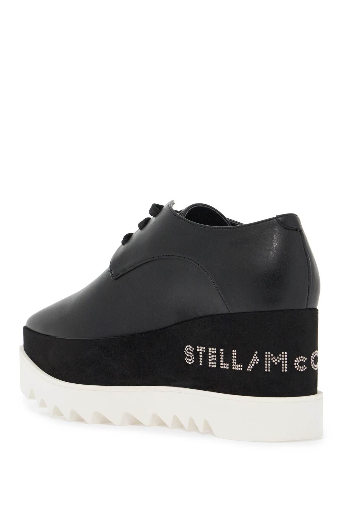 Shop Stella Mccartney Logo Elyse Lace-ups In Black