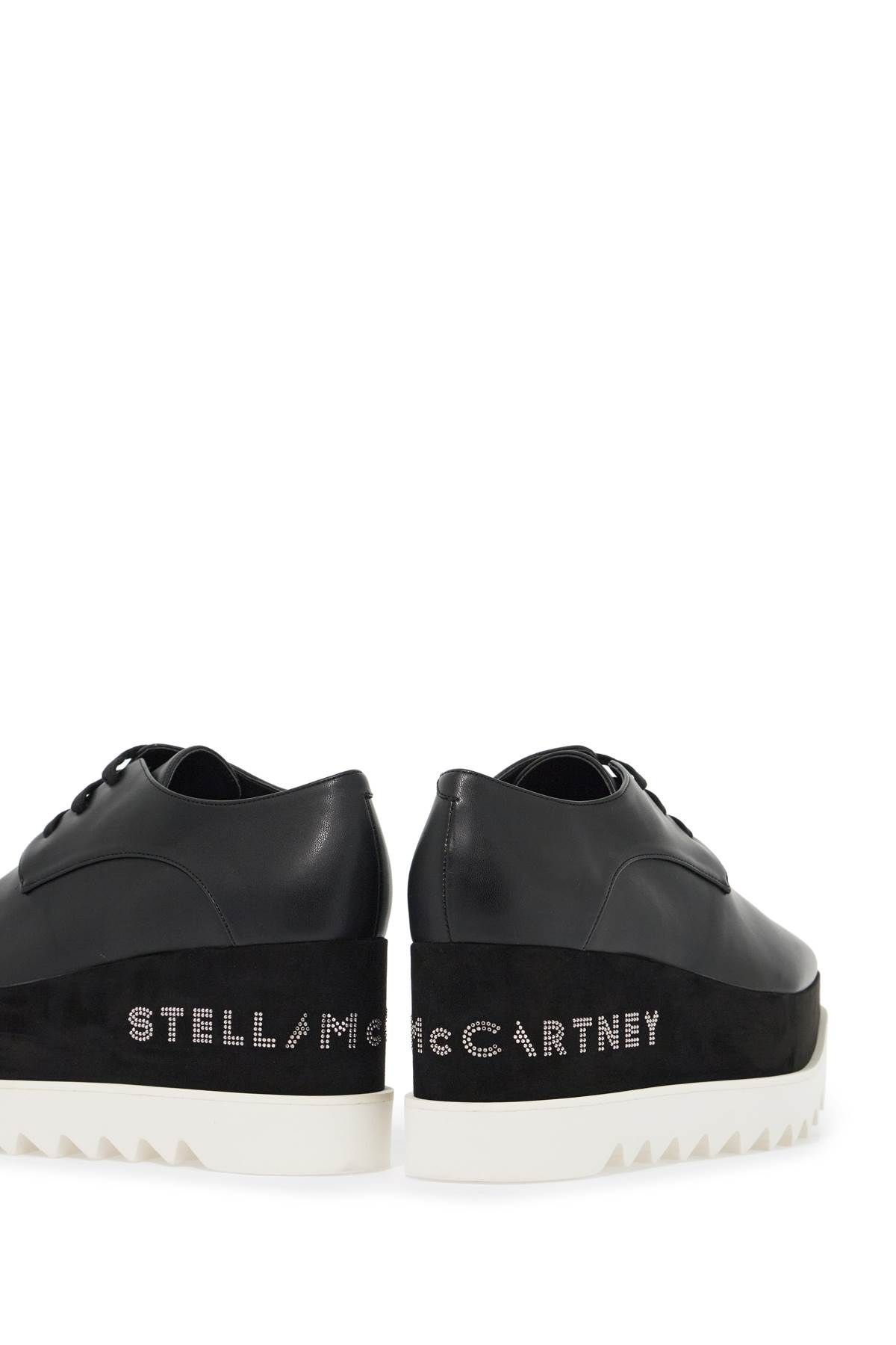 Shop Stella Mccartney Logo Elyse Lace-ups In Black