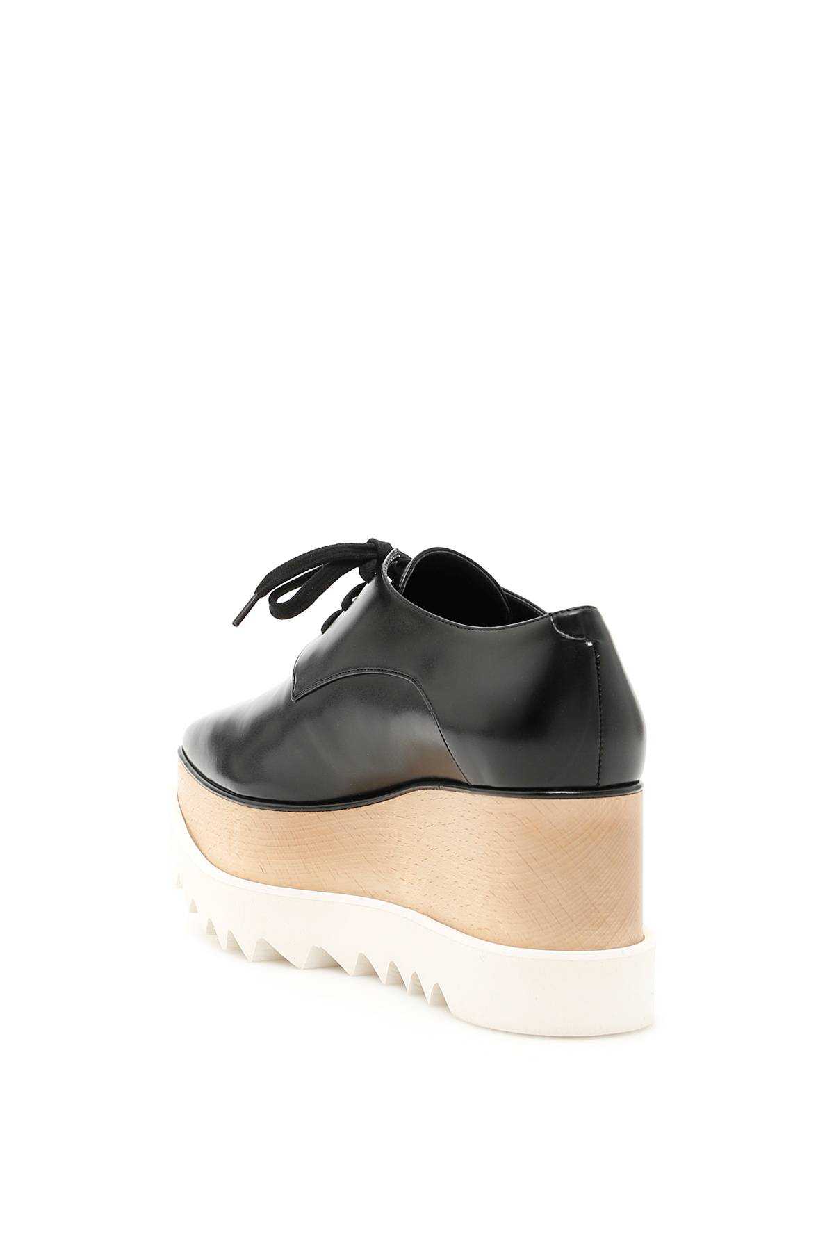 Shop Stella Mccartney Elyse Lace-up Shoes In Black,beige